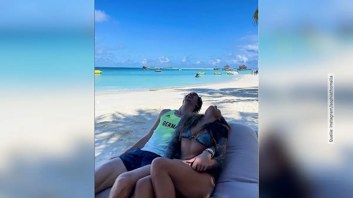 Urlaubsgrüße von Thomalla und Zverev.
