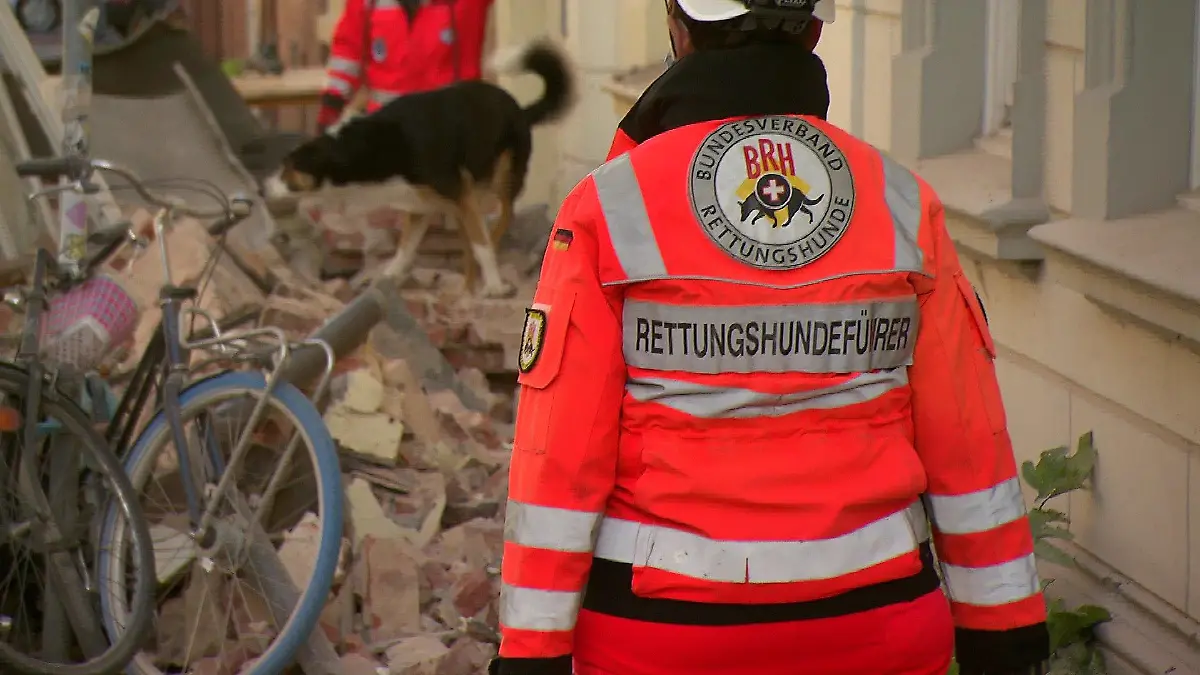 Explosion in Hamburg-Ottensen.