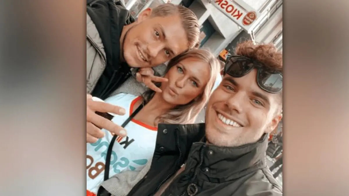 "Love Island"-Teilnehmer Henrik Stoltenberg zusammen mit den "Bachelor"-Kandidaten Kim-Denise Lange und Raphael Fasching.