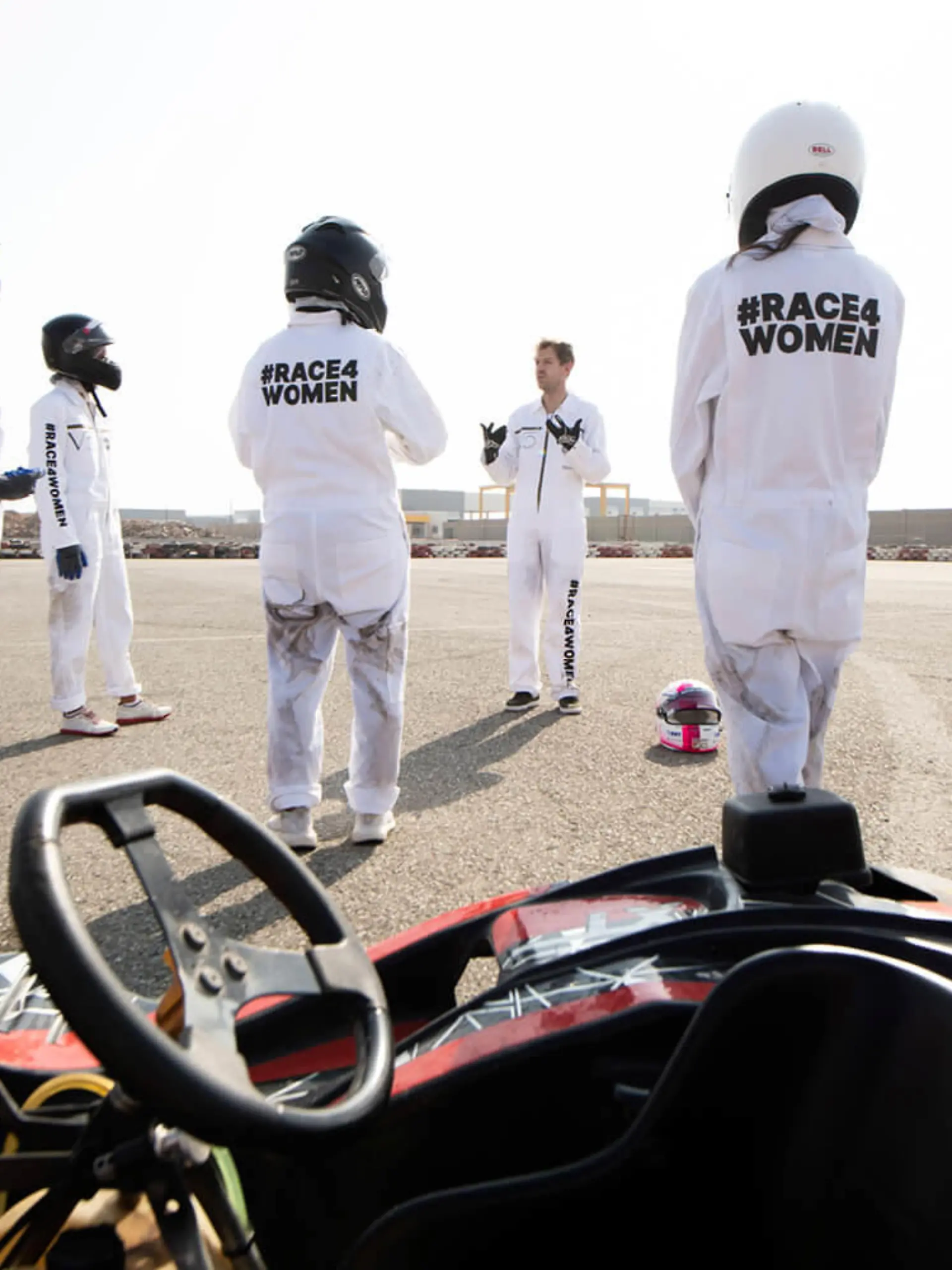 Sebastian Vettel beim Kartevent in Saudi-Arabien