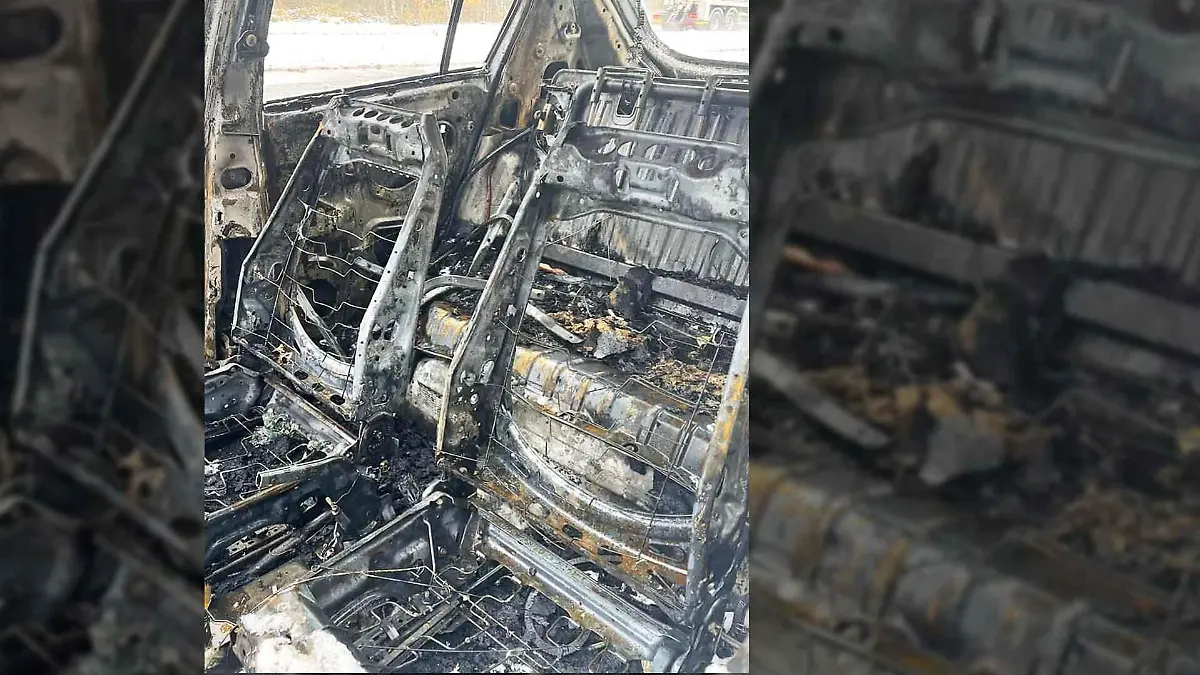 Melissa Grant rettete sich und ihre beiden Söhne Sekunden bevor das Auto explodierte.