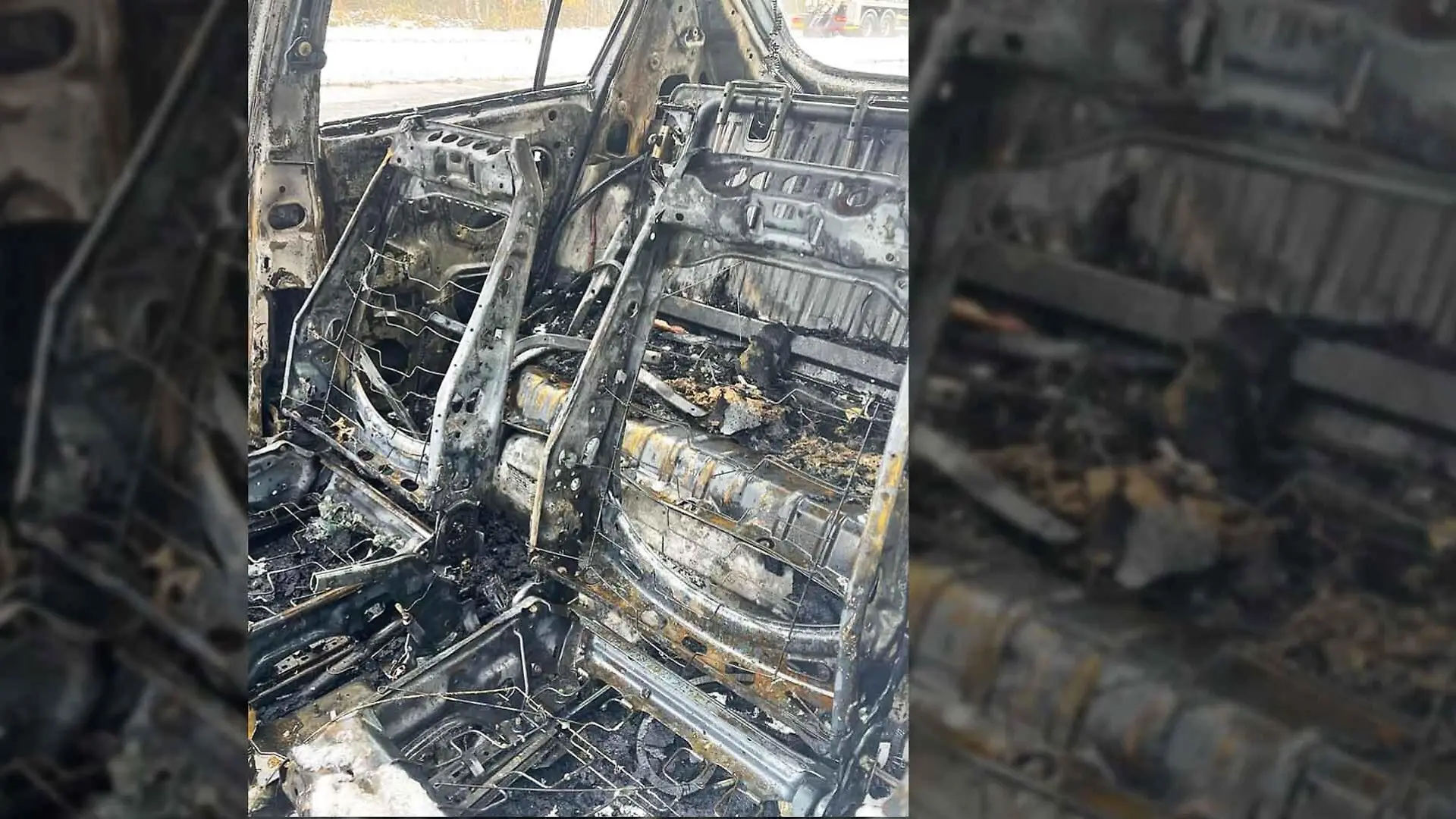 Melissa Grant rettete sich und ihre beiden Söhne Sekunden bevor das Auto explodierte.