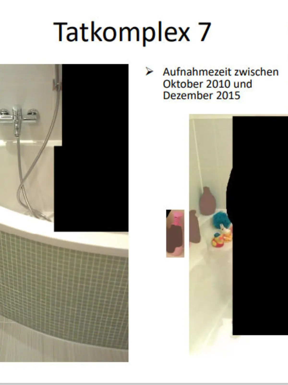 In diesem Badezimmer fand der Missbrauch eines der Kinder statt - die Fotos veröffentlichte der Täter auf Kinderpornografie-Plattformen .