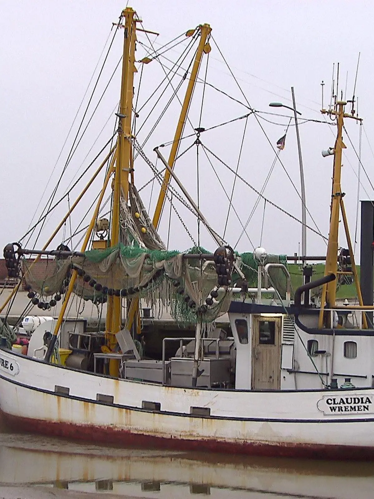 Krabbenfischkutter "Claudia" wurde nach der Tochter des Vorbesitzers benannt und ist 15,5 Meter lang.