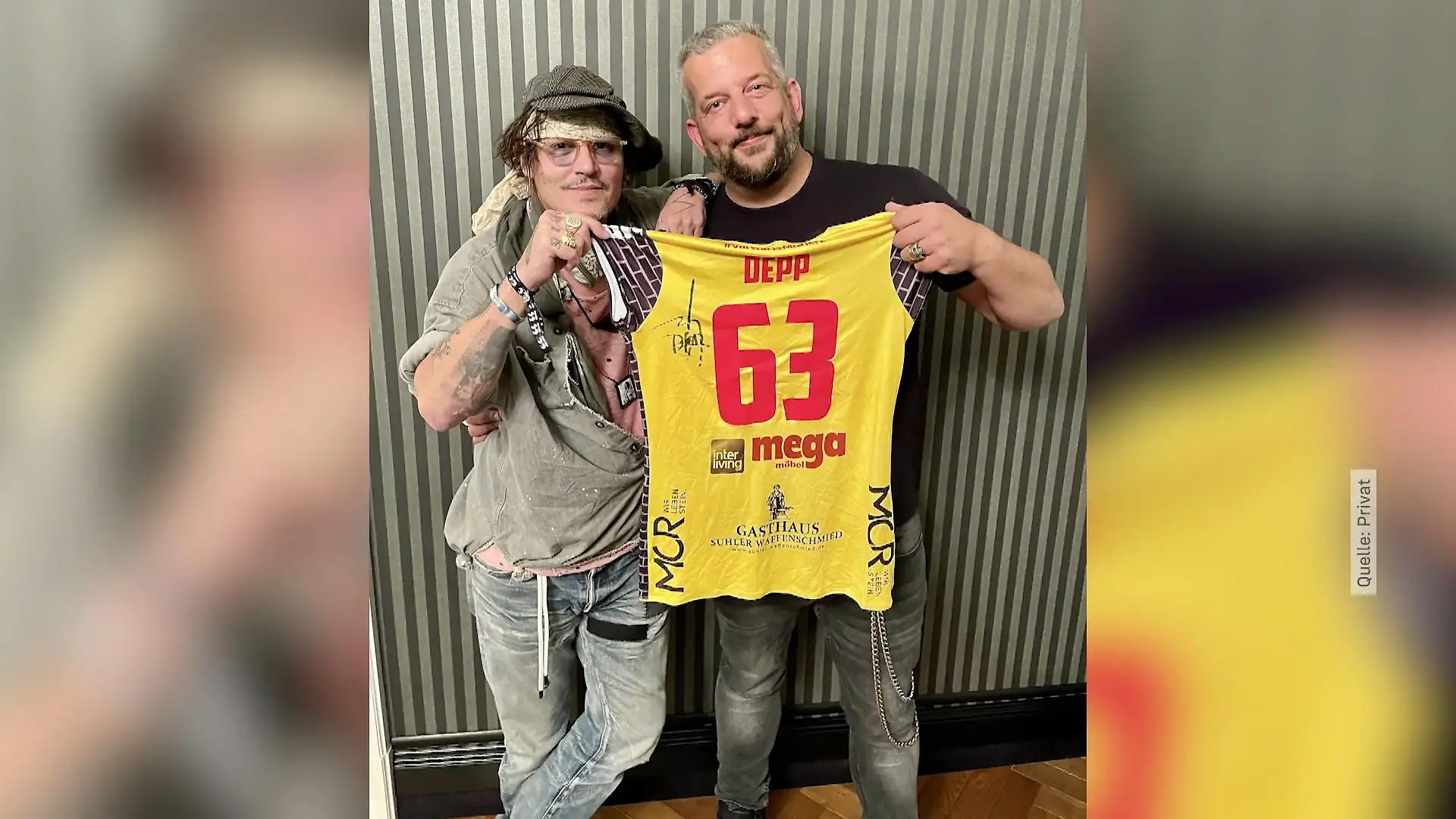 Johnny Depp supportet deutschen Volleyball-Klub Wie es dazu kam