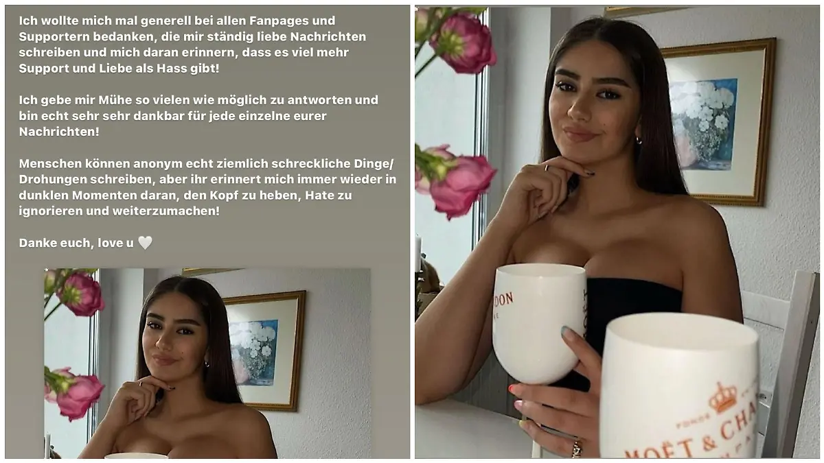 Lisa Marie Straube richtet das Wort an ihrer Follower.