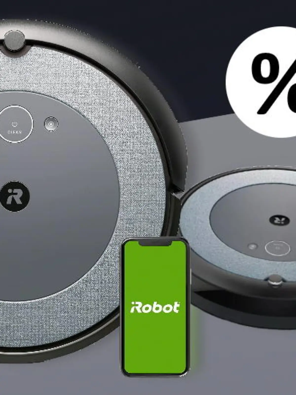 Darstellung des iRobot Roomba i3.