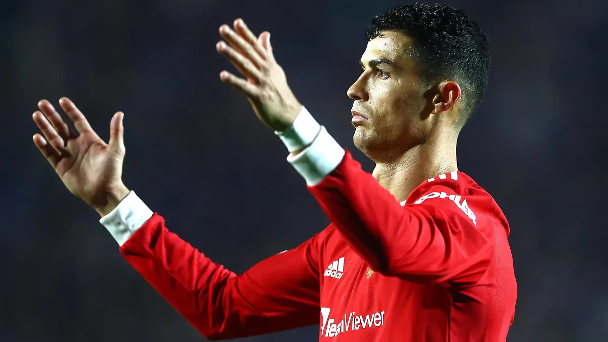  Mandatory Credit: Photo by Kieran McManus/Shutterstock 12582714cb Cristiano Ronaldo of Manchester United, ManU reacts Atalanta v Manchester United, UEFA Champions League Group F, Football, Stadio Atleti Azzurri d Italia, Bergamo, Italy - 02 Nov 2021 Atalanta v Manchester United, UEFA Champions League Group F, Football, Stadio Atleti Azzurri d Italia, Bergamo, Italy - 02 Nov 2021 PUBLICATIONxINxGERxSUIxAUTXHUNxGRExMLTxCYPxROMxBULxUAExKSAxONLY Copyright: xKieranxMcManus/Shutterstockx 12582714cb