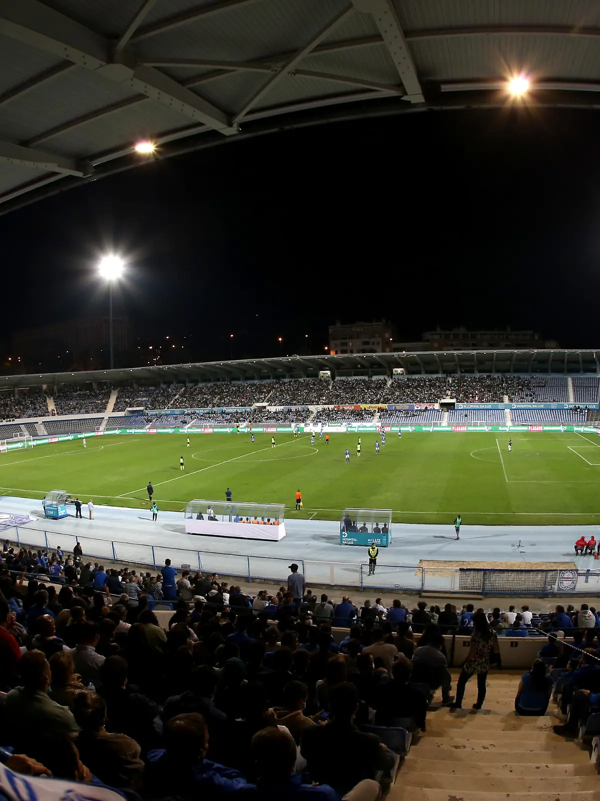LISBON, PORTUGAL - OCTOBER 15: Panoramic View of Estadio do Restelo ,during the Portuguese Cup match between Os Belenenses and Sporting CP at Estadio do Restelo on October 15, 2021 in Lisbon, Portugal. (MB Media)