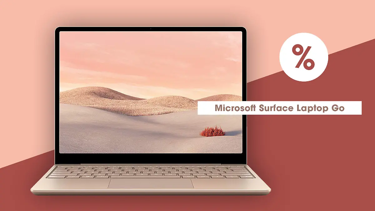 Darstellung des Microsoft Surface Laptop Go.