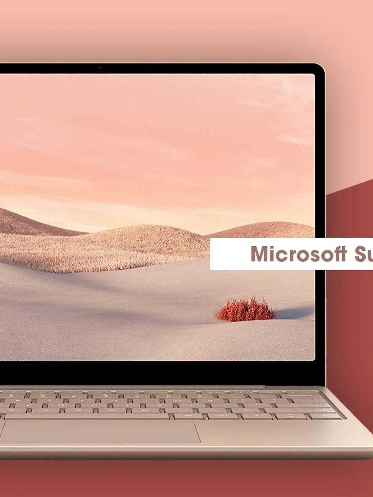 Darstellung des Microsoft Surface Laptop Go.