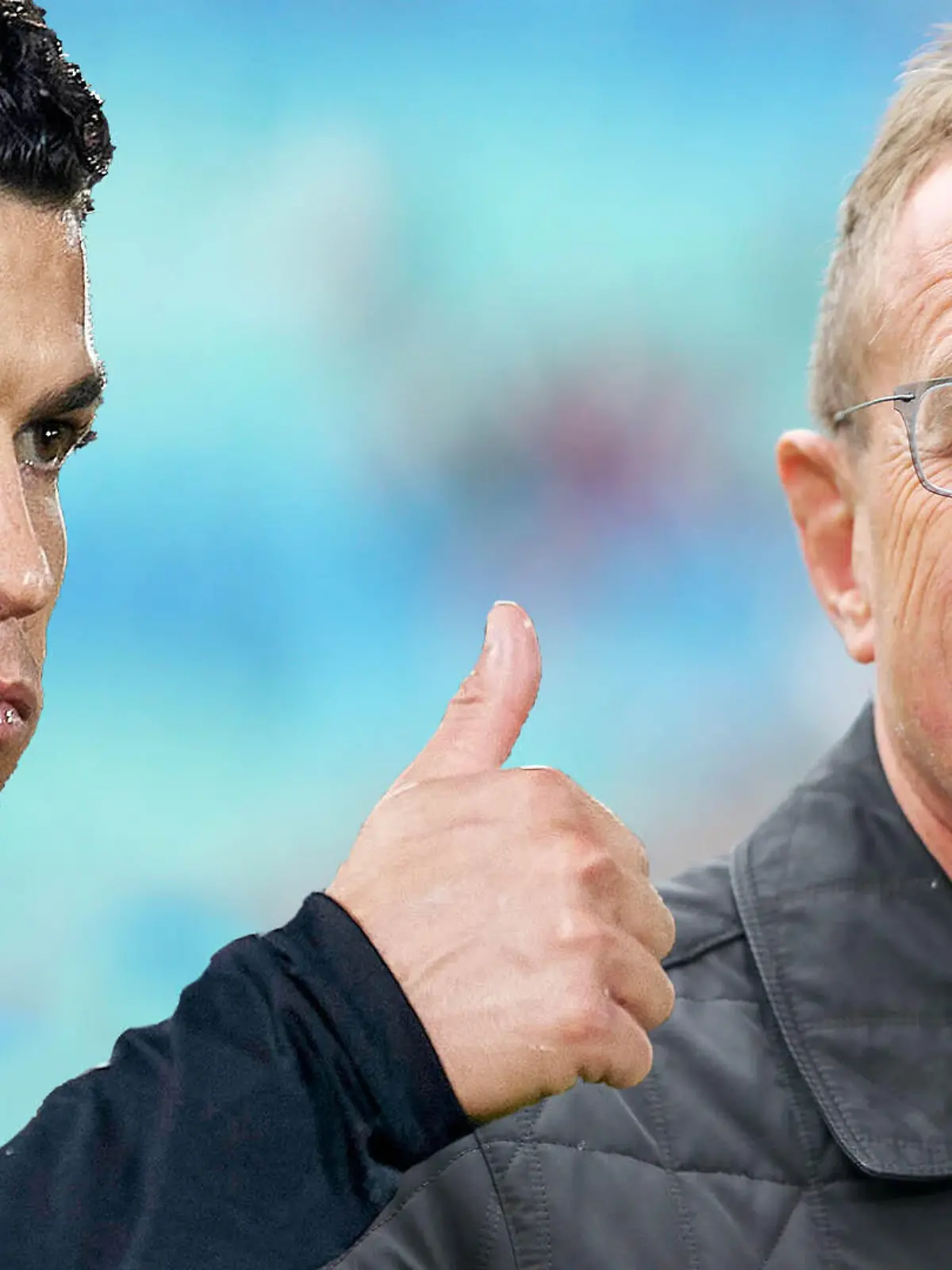 Cristiano Ronaldo und Ralf Rangnick - bald vereint.