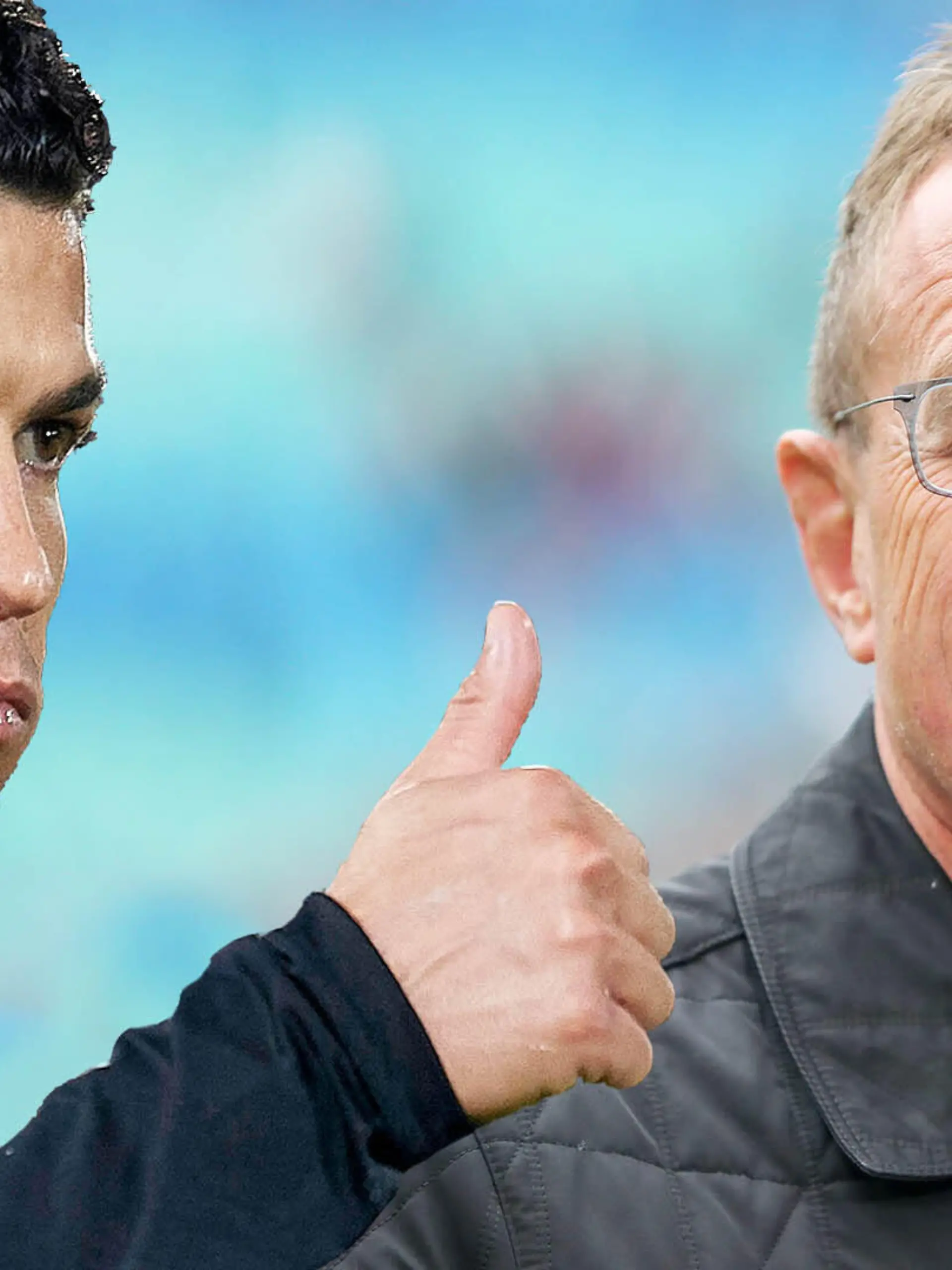 Cristiano Ronaldo und Ralf Rangnick - bald vereint.