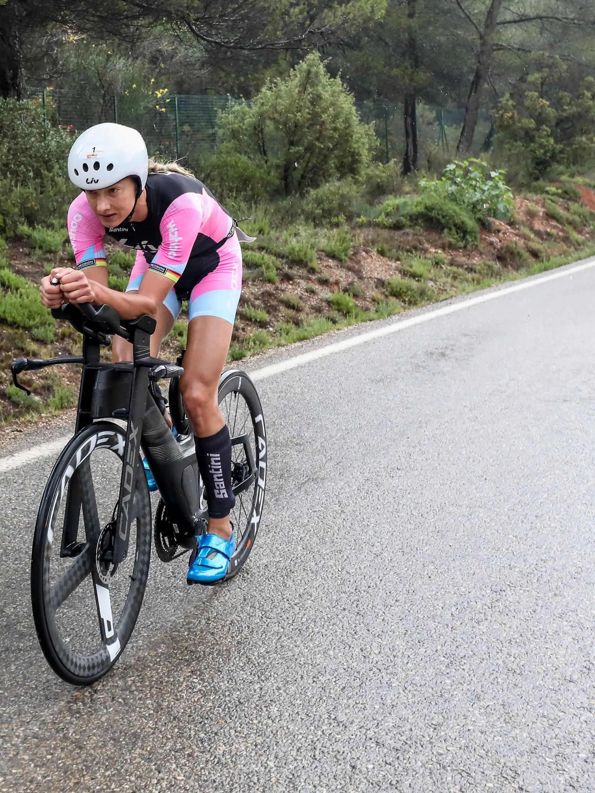 AIX-EN-PROVENCE, FRANCE - MAY 21: Emma Pallant-Browne of United Kingdom competes during the bike leg of IRONMAN 70.3 Pays D'Aix on May 21, 2023 in Aix-en-Provence, France. (Photo by Pablo Blazquez Dominguez/Getty Images for IRONMAN)