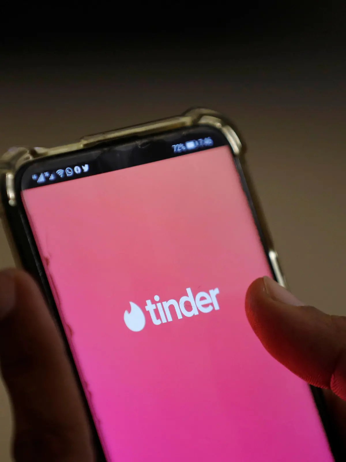 The dating app Tinder is shown on a mobile phone in this picture illustration taken September 1, 2020. Picture taken September 1, 2020. REUTERS/Akhtar Soomro/Illustration