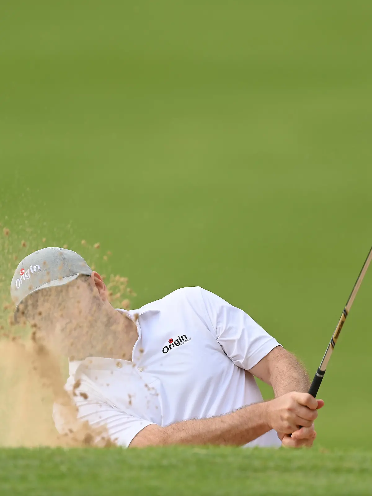 JOHANNESBURG, SOUTH AFRICA - NOVEMBER 25: Richard Sterne of South Africa plays from a bunker on the 14th hole during Day One of the JOBURG Open at Randpark Golf Club on November 25, 2021 in Johannesburg, South Africa. (Photo by Stuart Franklin/Getty Images)