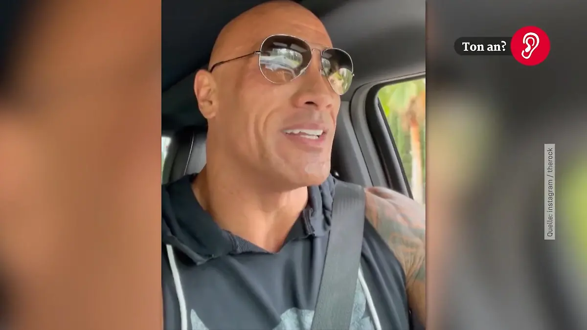 Dwayne "The Rock" Johnson begeistert Fans An einer roten Ampel