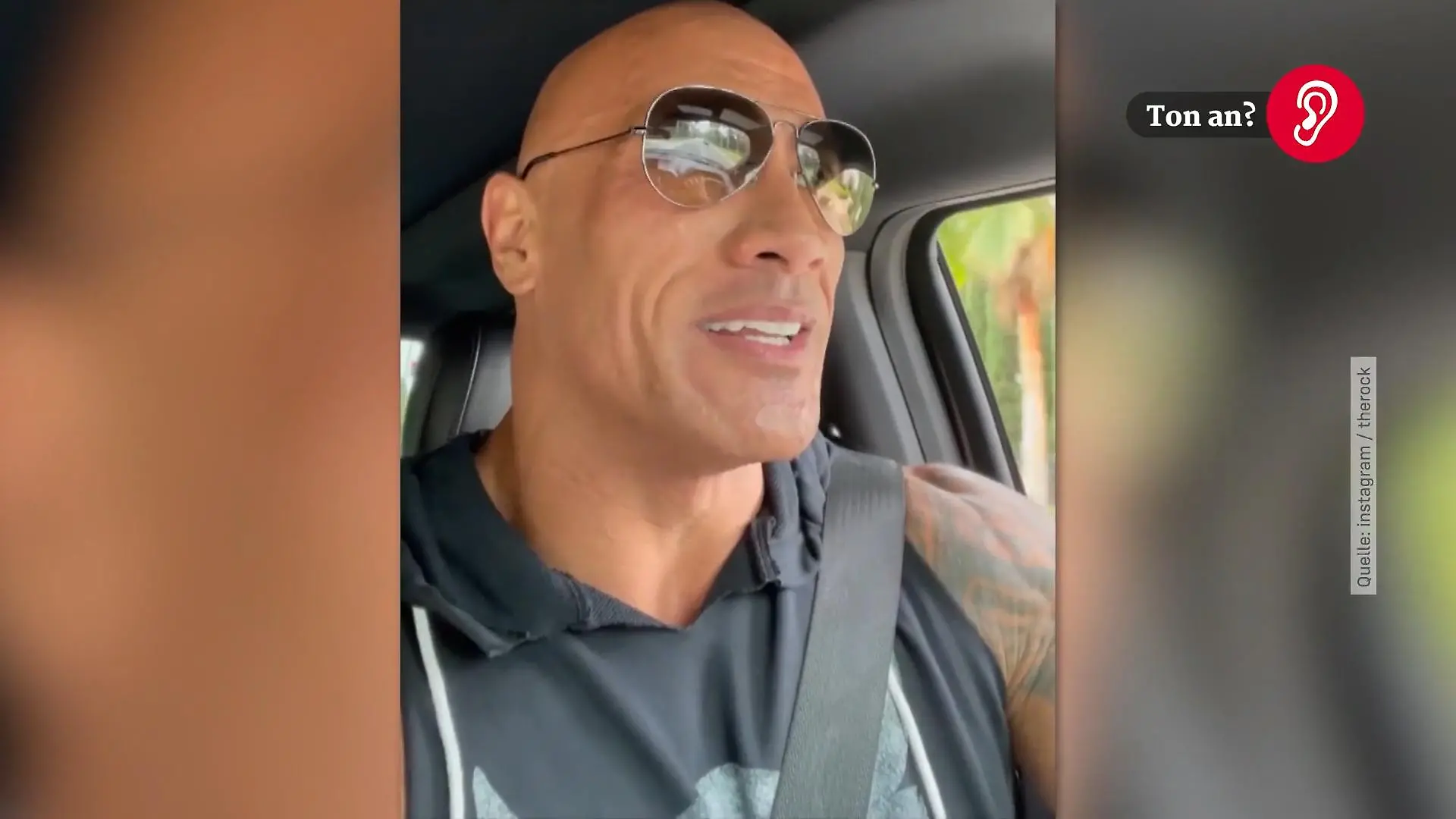 Dwayne "The Rock" Johnson begeistert Fans An einer roten Ampel
