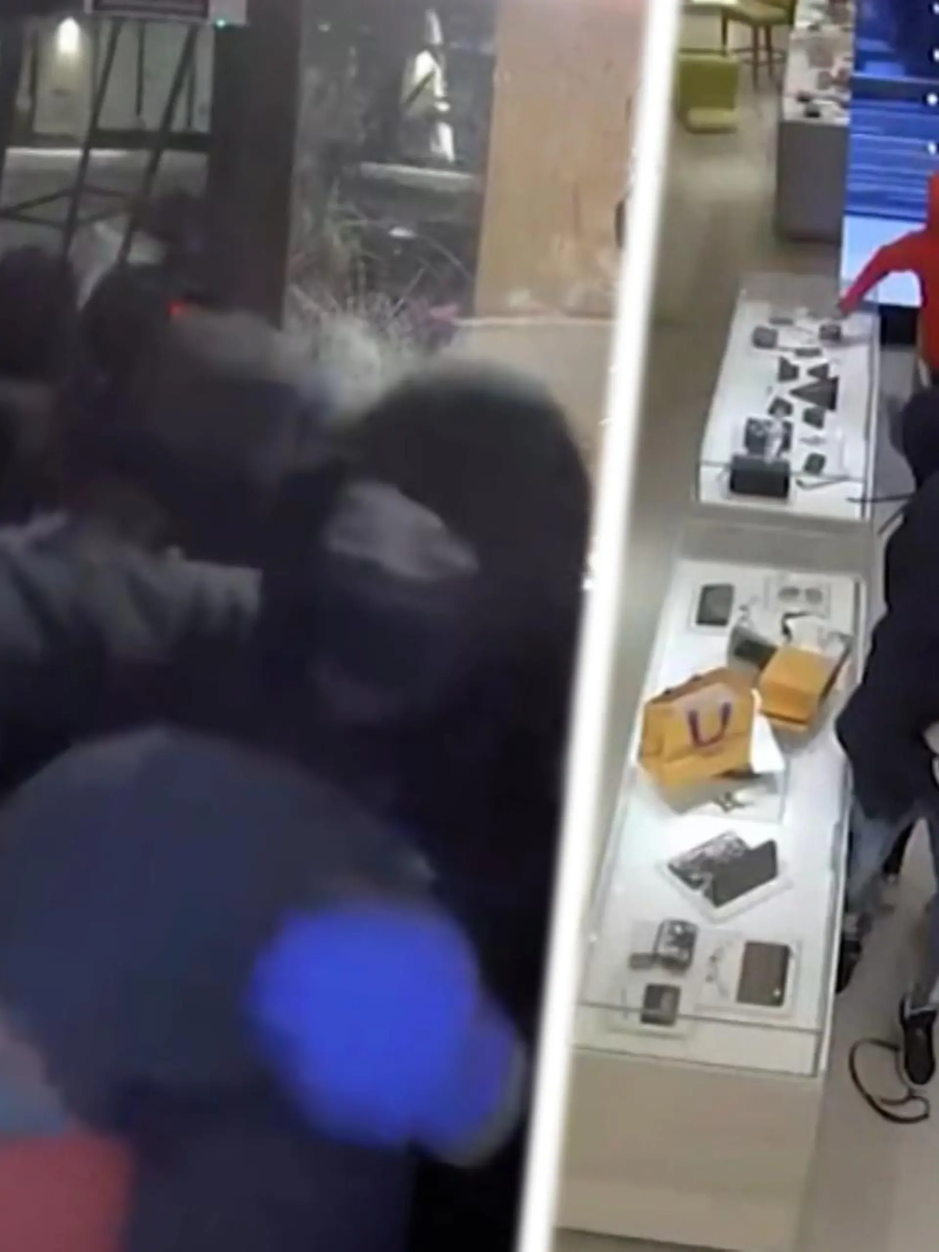 Die Amerikaner nennen es „Smash and Grab“ - Einbrechen und Zuschlagen: Innerhalb weniger Sekunden haben dutzend maskierte Diebe eine Filiale des Luxus-Modeherstellers Louis Vuitton ausgeraubt. Quer durch die Staaten häufen sich nun solche Überfälle.