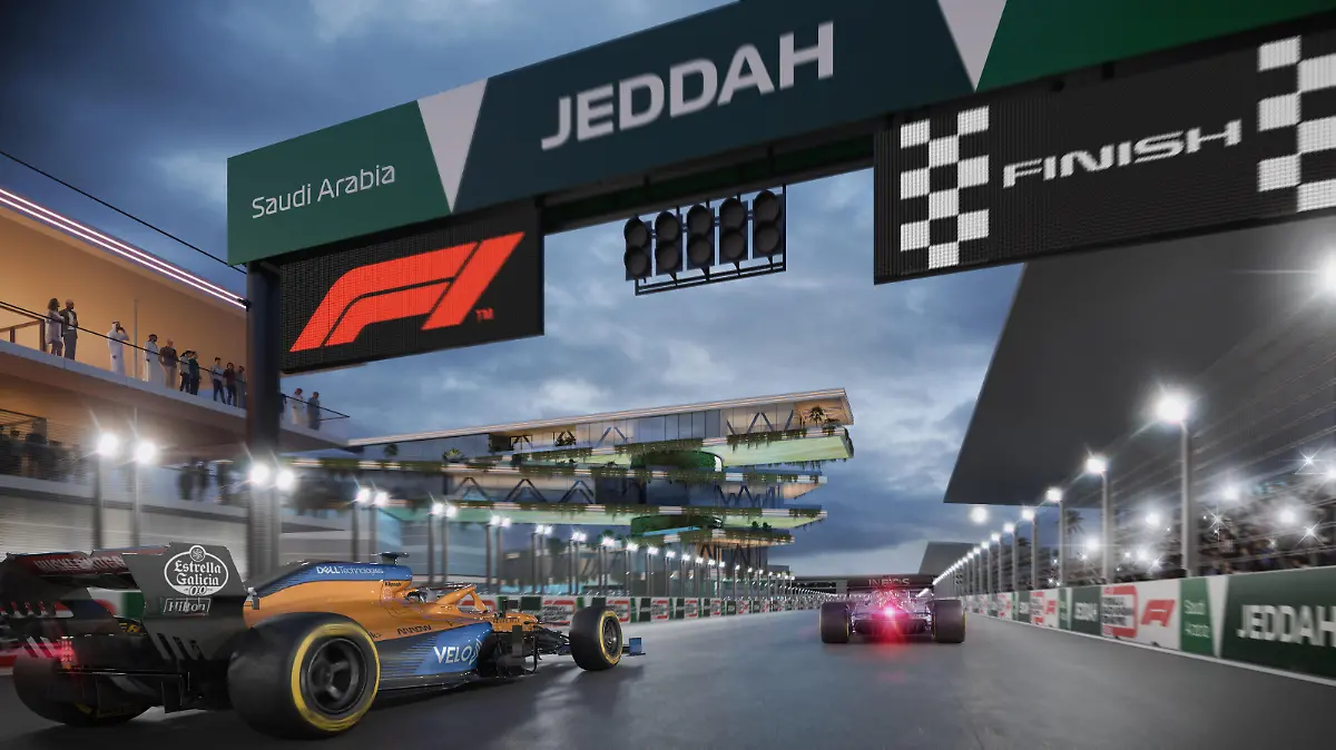 Der Jeddah Street Circuit ist mit 6,175 km die zweitlängste Strecke im F1-Kalender