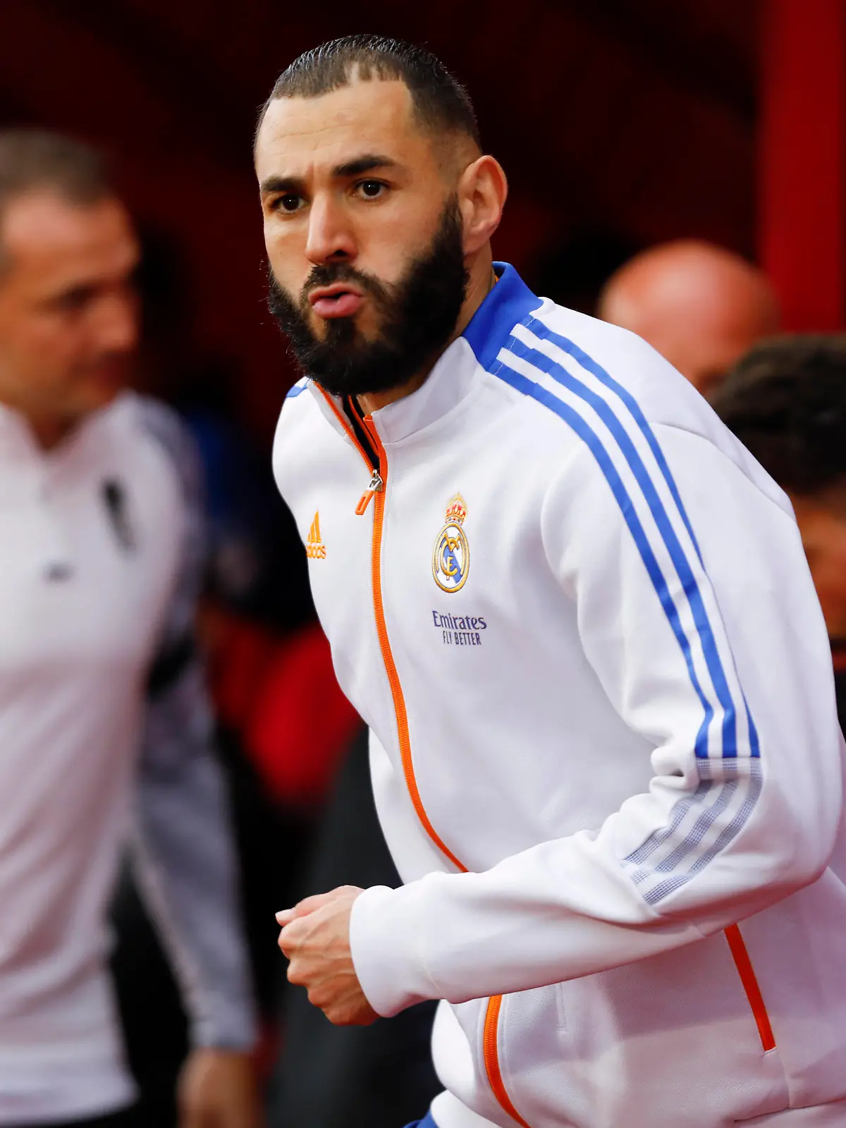  Granada CF v Real Madrid CF - La Liga Santander Karim Benzema, of Real Madrid during the La Liga match between Granada CF and Real Madrid CF at Nuevo Los Carmenes Stadium on November 21, 2021 in Granada, Spain. Granada Granada Spain PUBLICATIONxNOTxINxFRA Copyright: xlexxCamarax camaramartinez-granadac211121_npCoa