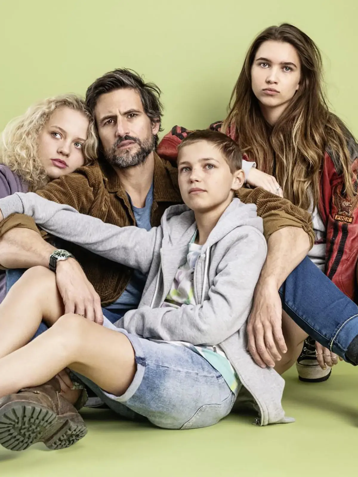 Die "Friedmanns Vier" - das sind Mischko Friedmann (Tom Beck), Maya (Anna-Lena Schwing), Tilda (Kya-Celina Barucki) und Carla (Amadeo*Leo Arndt)