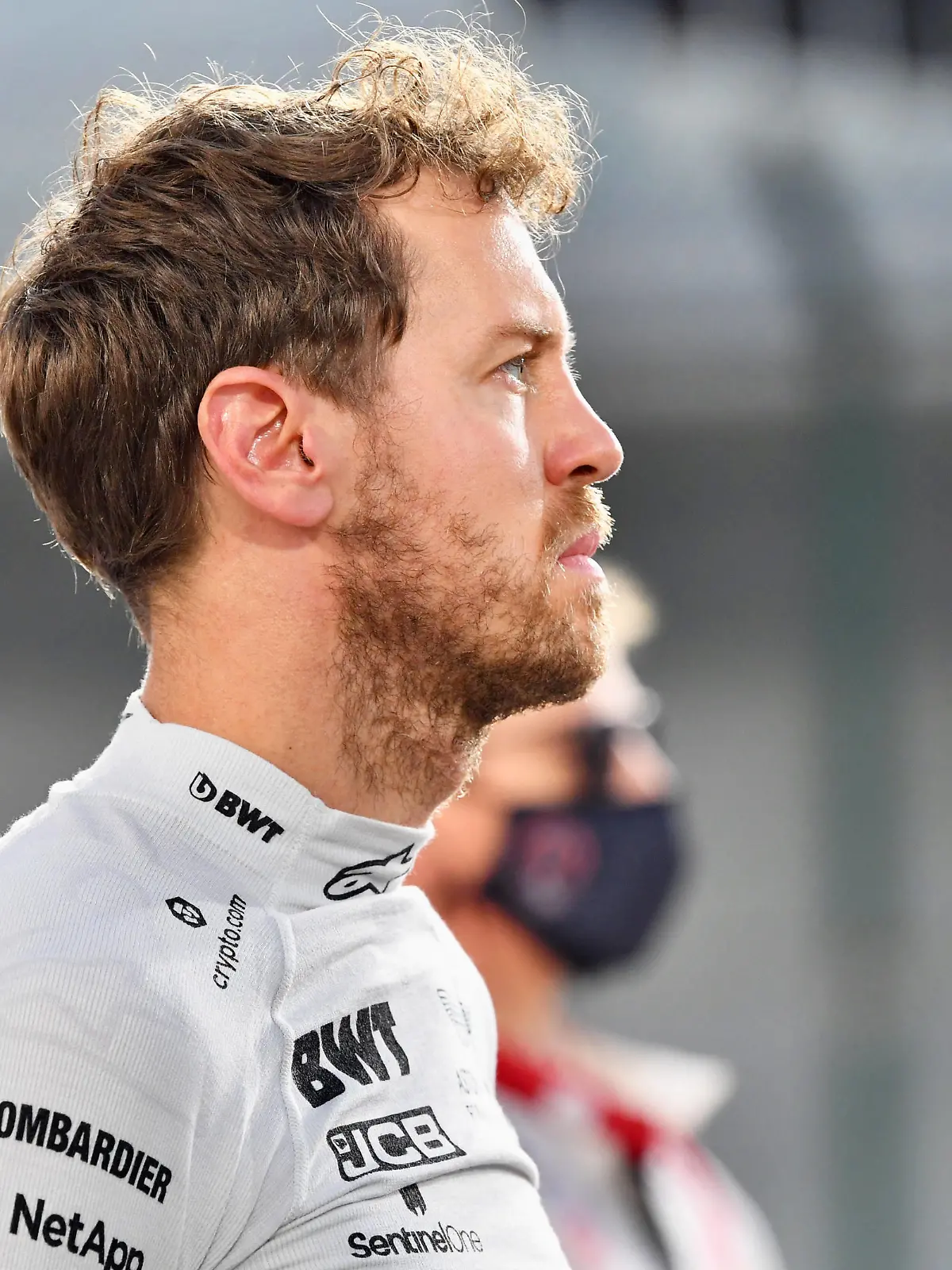  Formula 1 2021: Qatar GP LOSAIL INTERNATIONAL CIRCUIT, QATAR - NOVEMBER 21: Sebastian Vettel, Aston Martin, on the grid during the Qatar GP at Losail International Circuit on Sunday November 21, 2021 in Losail, Qatar. Photo by Jerry Andre / LAT Images Images PUBLICATIONxINxGERxSUIxAUTxHUNxONLY GP2120_144216JA1_0924