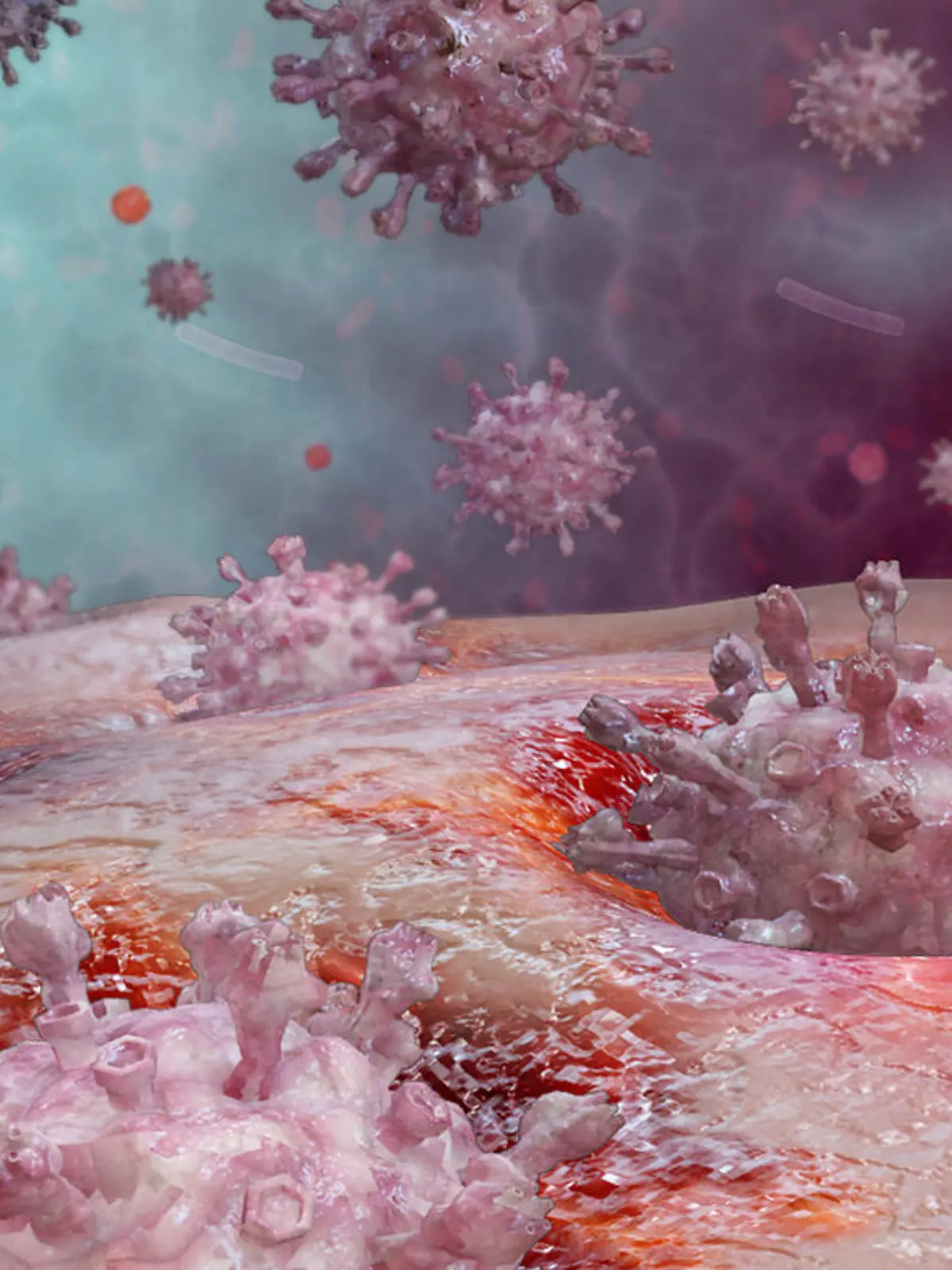 Inspired by the moment the human's cell receptor opens the" door" and welcomes the COVID-19