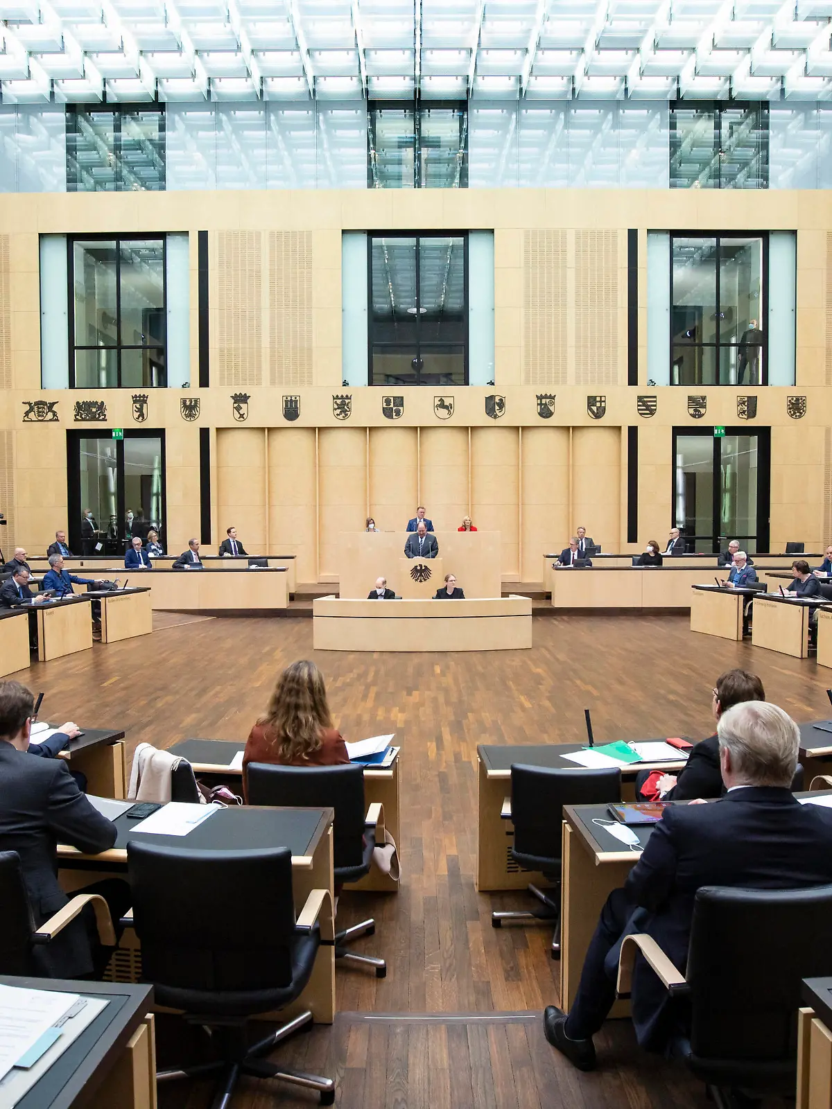  Panorama bei der Plenarsitzung im Bundesrat in Berlin am 5. November 2021. Plenarsitzung des Bundesrates in Berlin *** Panorama at the plenary session of the Bundesrat in Berlin on 5 November 2021 Plenary session of the Bundesrat in Berlin