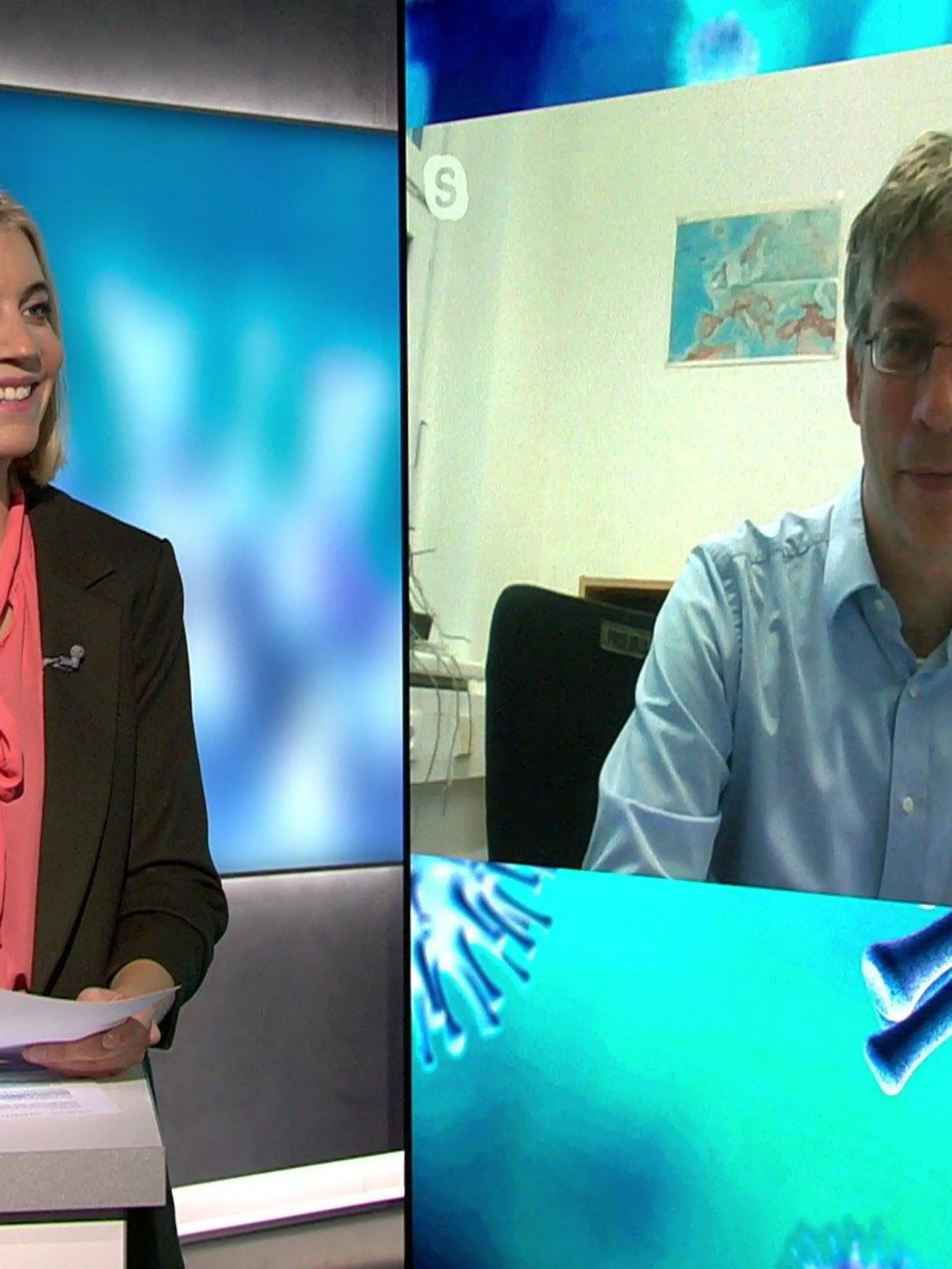Nele Balgo spricht mit Prof. Timo Ulrichs