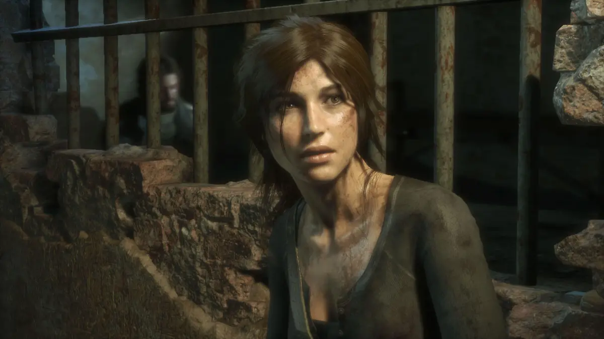 This photo provided by Crystal Dynamics shows a screenshot of Camilla Luddington's character Lara Croft in the video game, "Rise of the Tomb Raider." (Crystal Dynamics via AP)