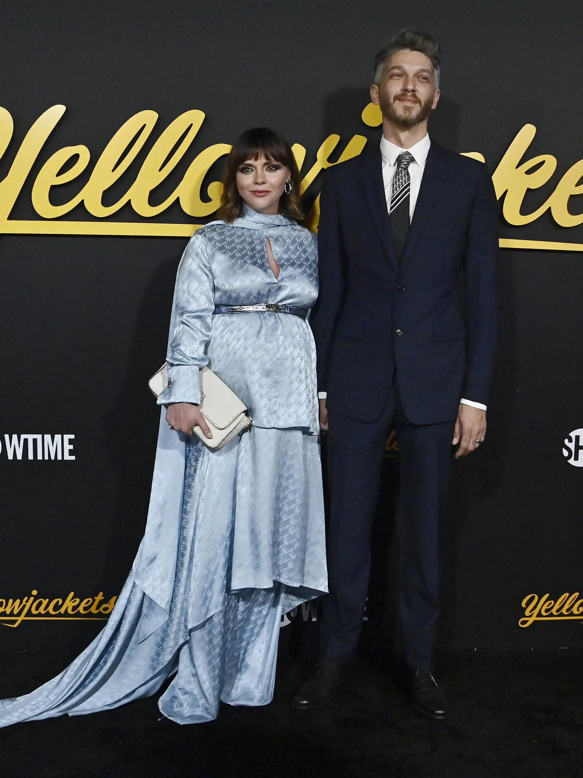 Cast member Christina Ricci and her husband Mark Hampton attend the premiere of Showtime s dramatic horror thriller TV series Yellowjackets at the Hollywood Legion Post 43 in Los Angeles on Wednesday, November 10, 2021. Storyline: A team of wildly talented high school girls soccer players who become the unlucky survivors of a plane crash deep in the Ontario wilderness. PUBLICATIONxINxGERxSUIxAUTxHUNxONLY LAP2021111003 JIMxRUYMEN