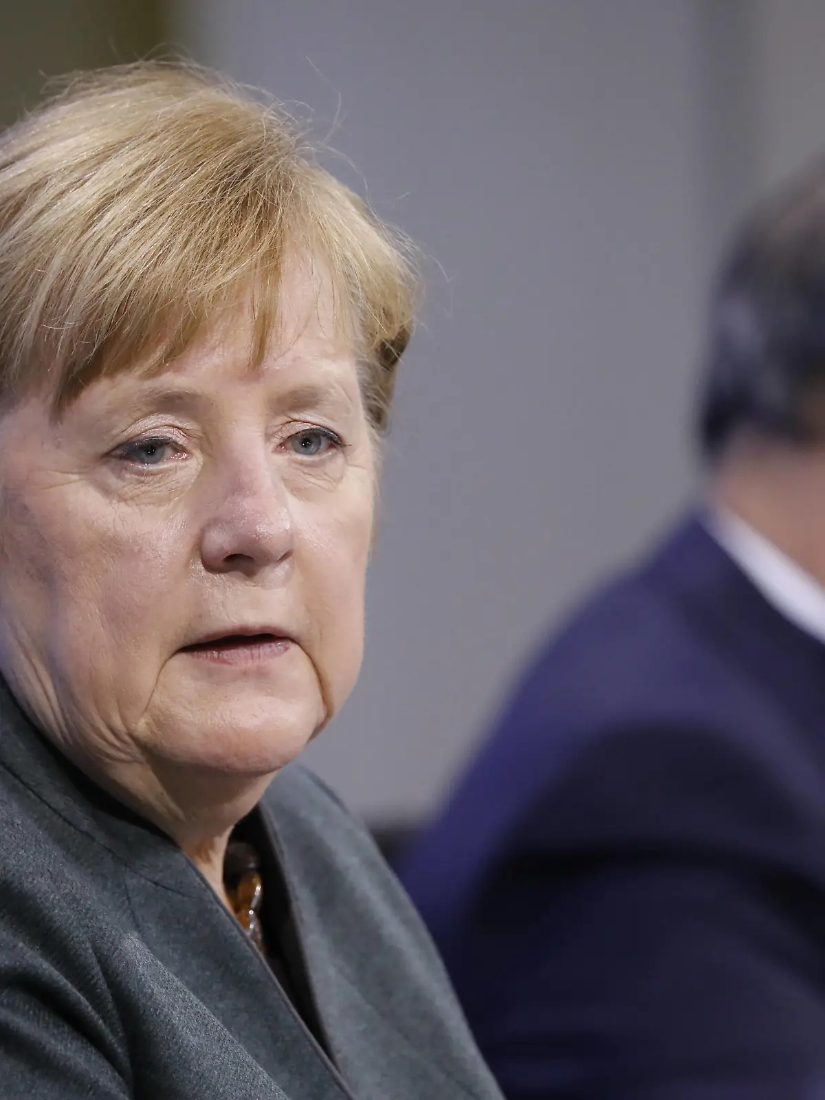  Bundeskanzlerin Angela Merkel, Markus Söder, Bayerischer Ministerpräsident, Deutschland, Berlin, Bundeskanzleramt, Pool PK BKin Merkel / Länderchefs, 19.01.2021 Berlin Berlin Deutschland *** Chancellor Angela Merkel, Markus Söder, Bavarian Prime Minister, Germany, Berlin, Federal Chancellery, Pool PK BKin Merkel Länderschefs, 19 01 2021 Berlin Berlin Germany Poolfoto Copyright Metodi Popow ,EDITORIAL USE ONLY