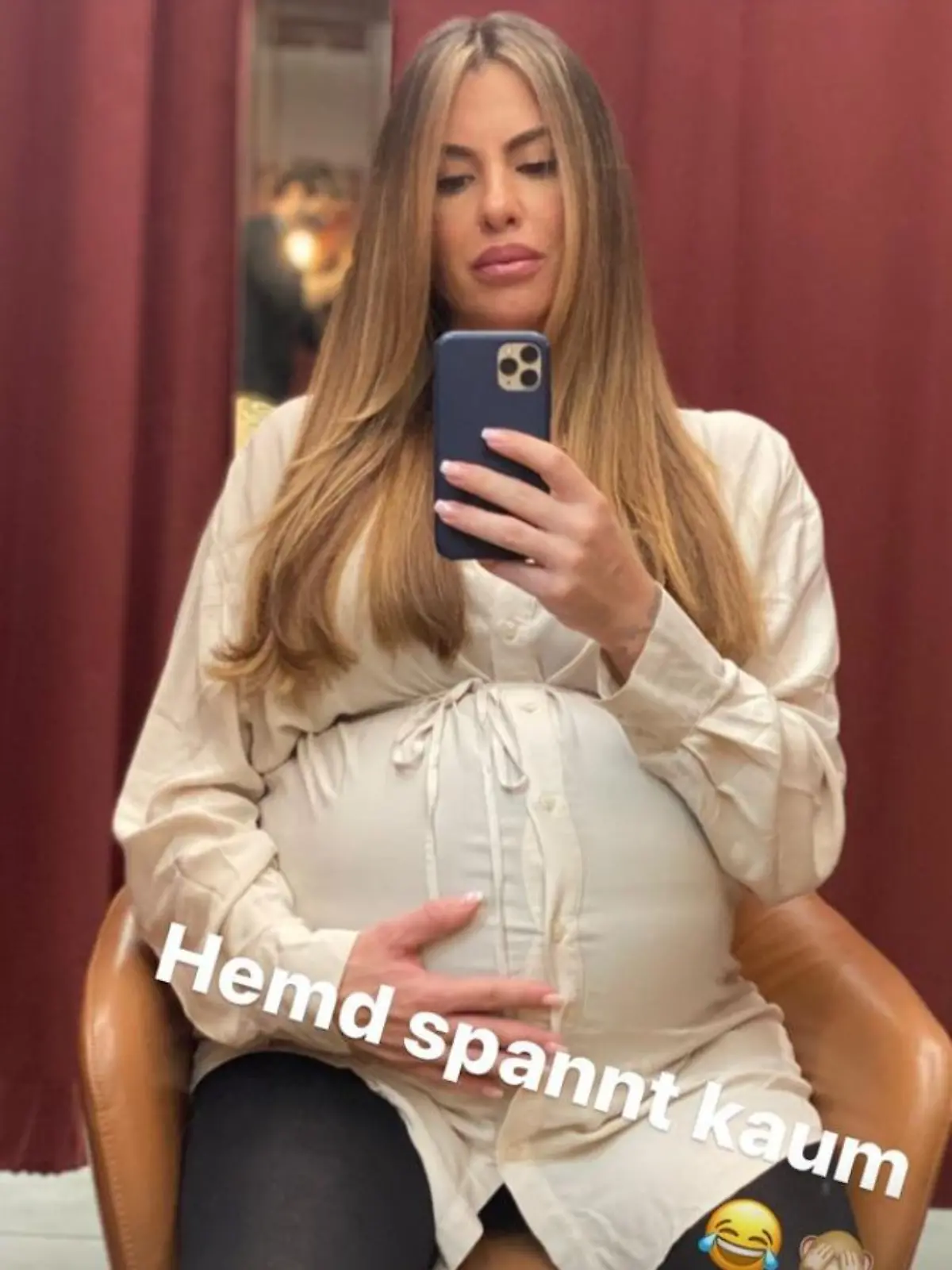 Anna-Maria Ferchichi zeigt XXXL-Babykugel.