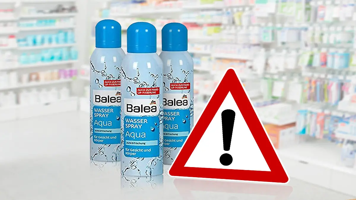 Drogeriemarkt-Kette dm ruft dieses "Balea"-Wasserspray zurück.