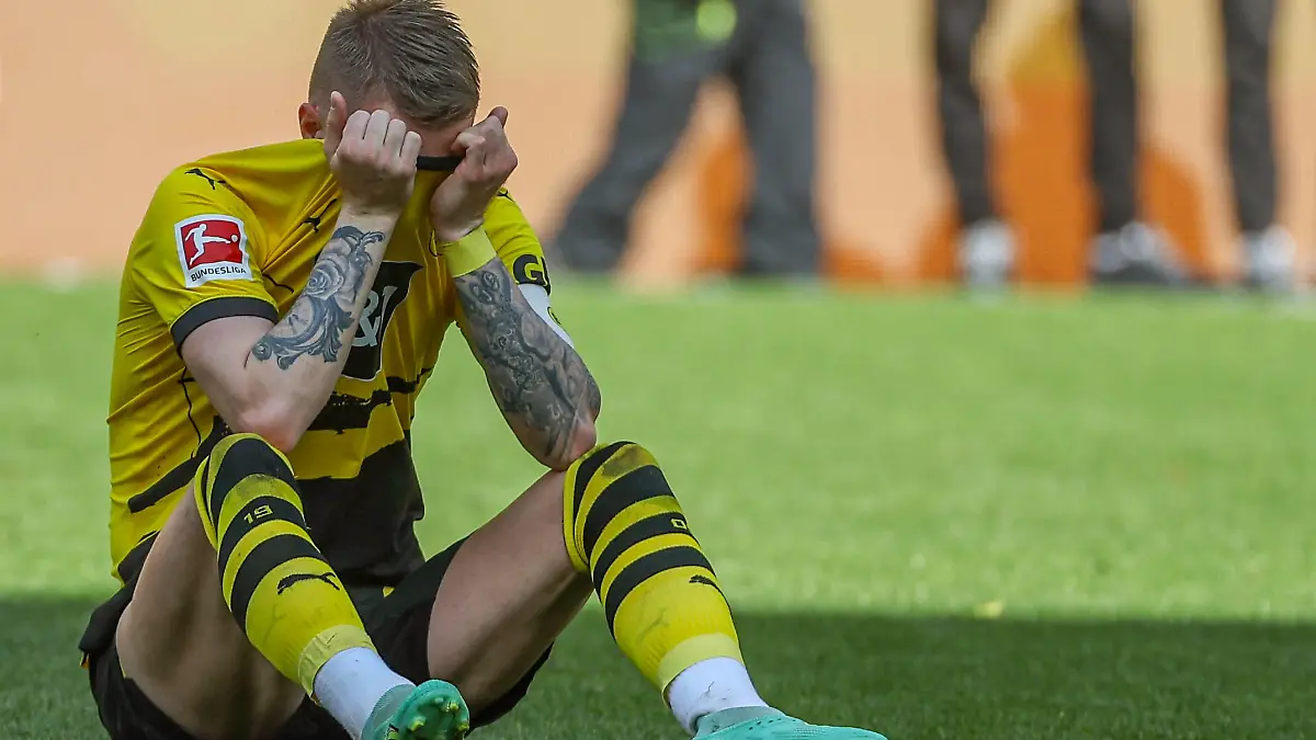 1. BL - Borussia Dortmund - 1. FSV Mainz 05 am 27.05.2023 im Signal Iduna Park in Dortmund Marco Reus Dortmund 11 unzufrieden, enttäuscht, enttaeuscht, niedergeschlagen *** 1 BL Borussia Dortmund 1 FSV Mainz 05 on 27 05 2023 at Signal Iduna Park in Dortmund Marco Reus Dortmund 11 dissatisfied, disappointed, disappointed, depressed MH
