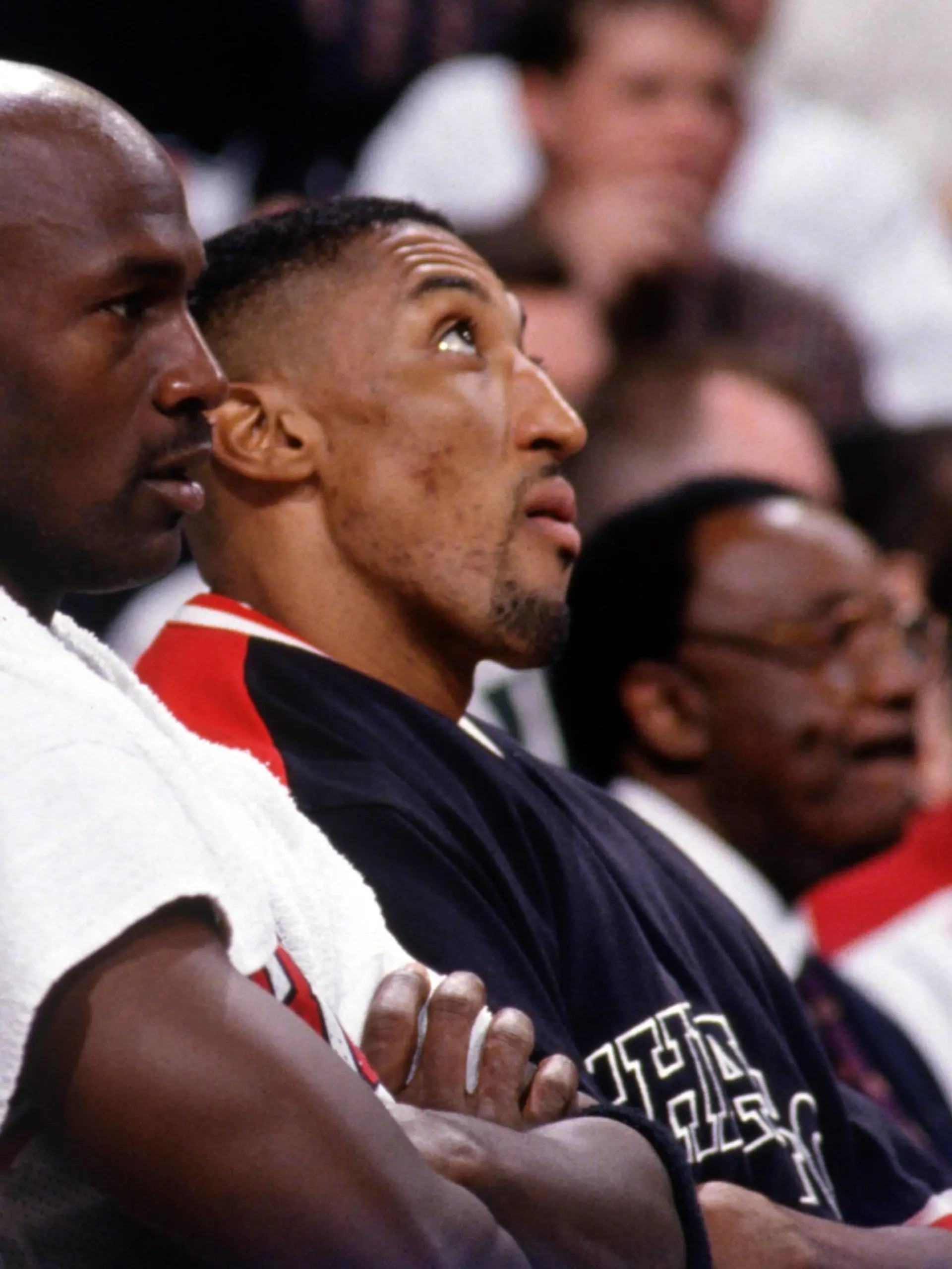 Bildnummer: 01440168  Datum: 04.06.1997  Copyright: imago/Icon SMI
Michael Jordan (li.) und Scottie Pippen (beide Chicago Bulls) auf der Bank - PUBLICATIONxINxGERxSUIxAUTxHUNxONLY (Icon9590115); Vdia, quer NBA 1996/1997, Finals, Finalserie, Endspiel, Finale Chicago Basketball Herren Mannschaft USA Gruppenbild Randmotiv Personen