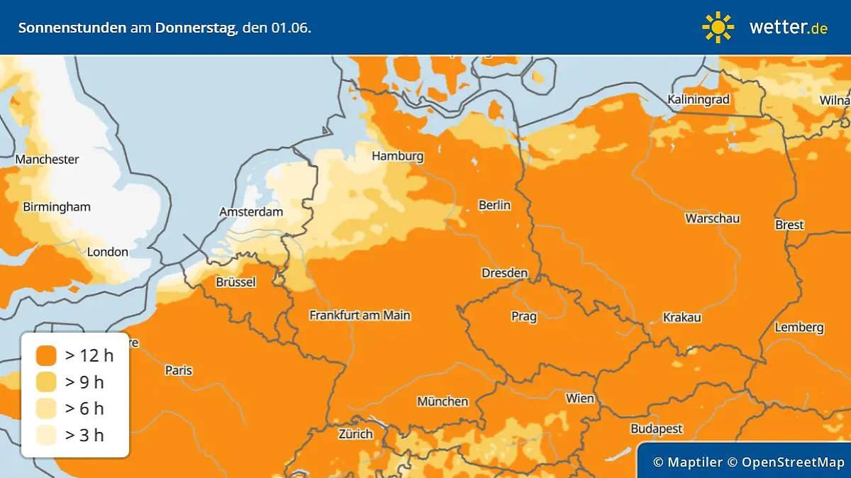 sunDuration sonne donnerstag