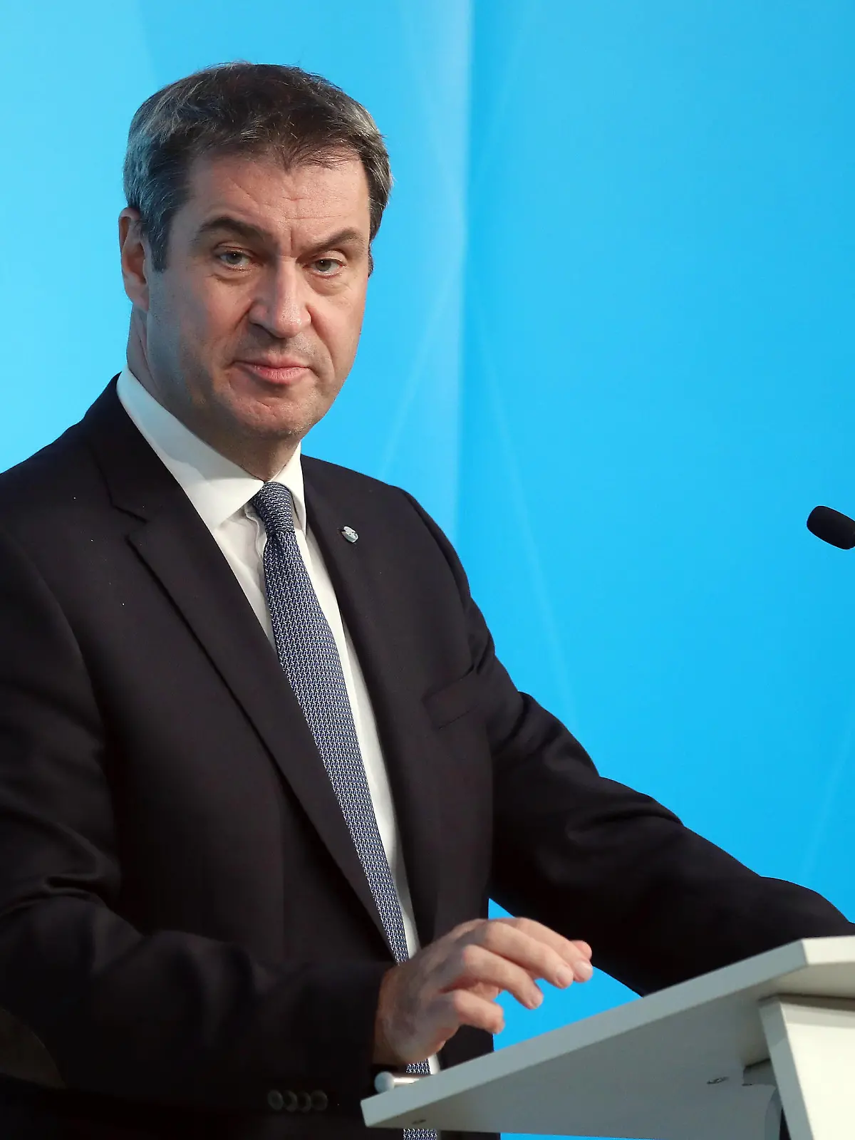  Ministerpräsident Dr. Markus Söder gibt eine Pressekonferenz zur Lage der Corona Pandemie Dr. Markus Söder Soeder, München Bayern Deutschland Prinz-Carl-Palais *** Prime Minister Dr Markus Söder gives a press conference on the situation of the Corona Pandemic Dr Markus Söder Soeder, Munich Bavaria Germany Prinz Carl Palais