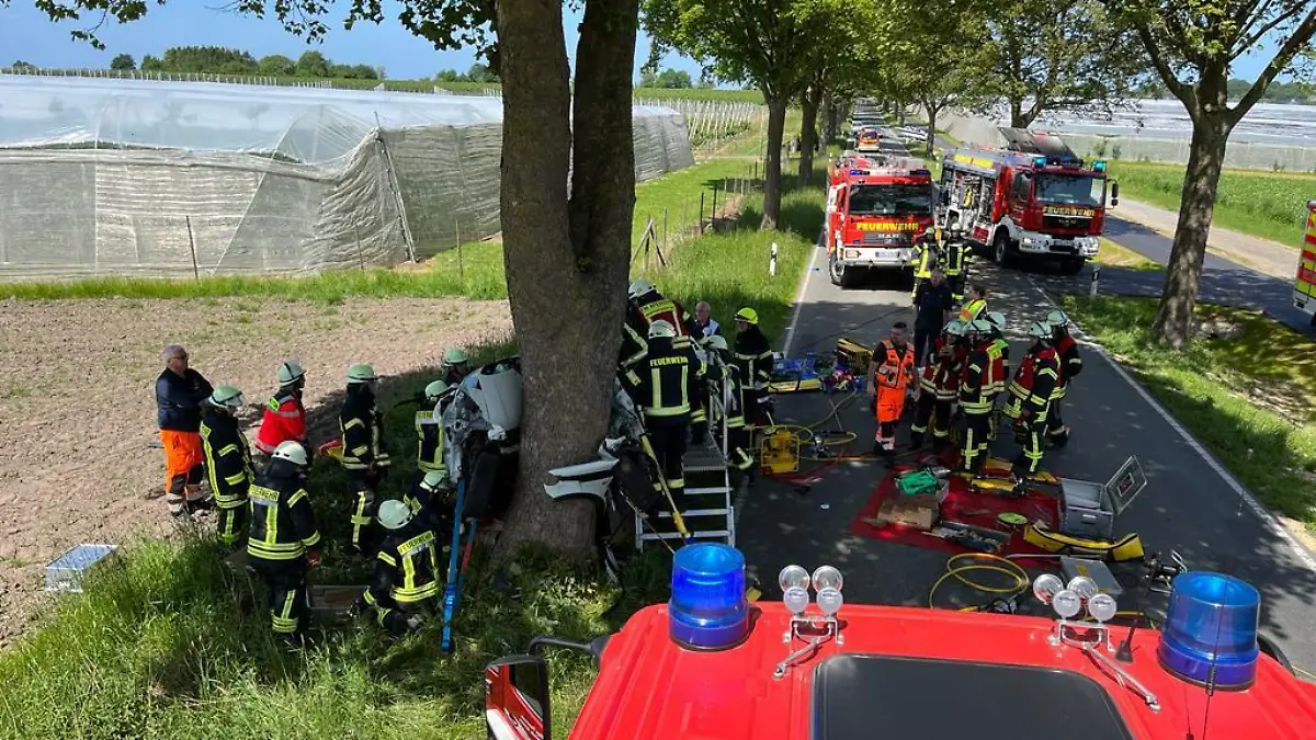 Unfallstelle im Überblick