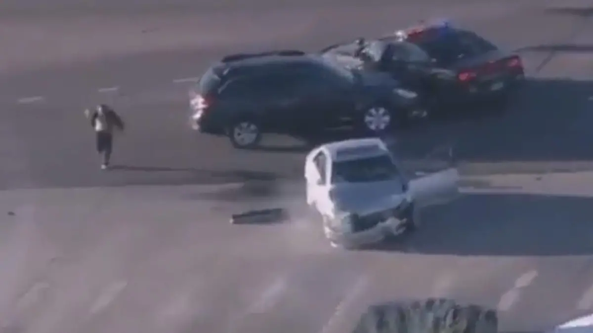 Bilder einer irren Verfolgungsjagd aus 2014 in den USA.