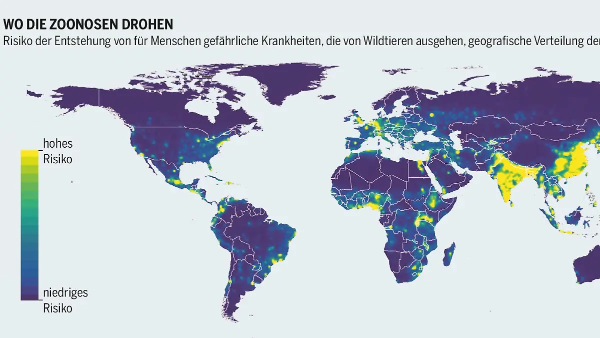 Zoonosen-Weltkarte Fleischatlas 2021