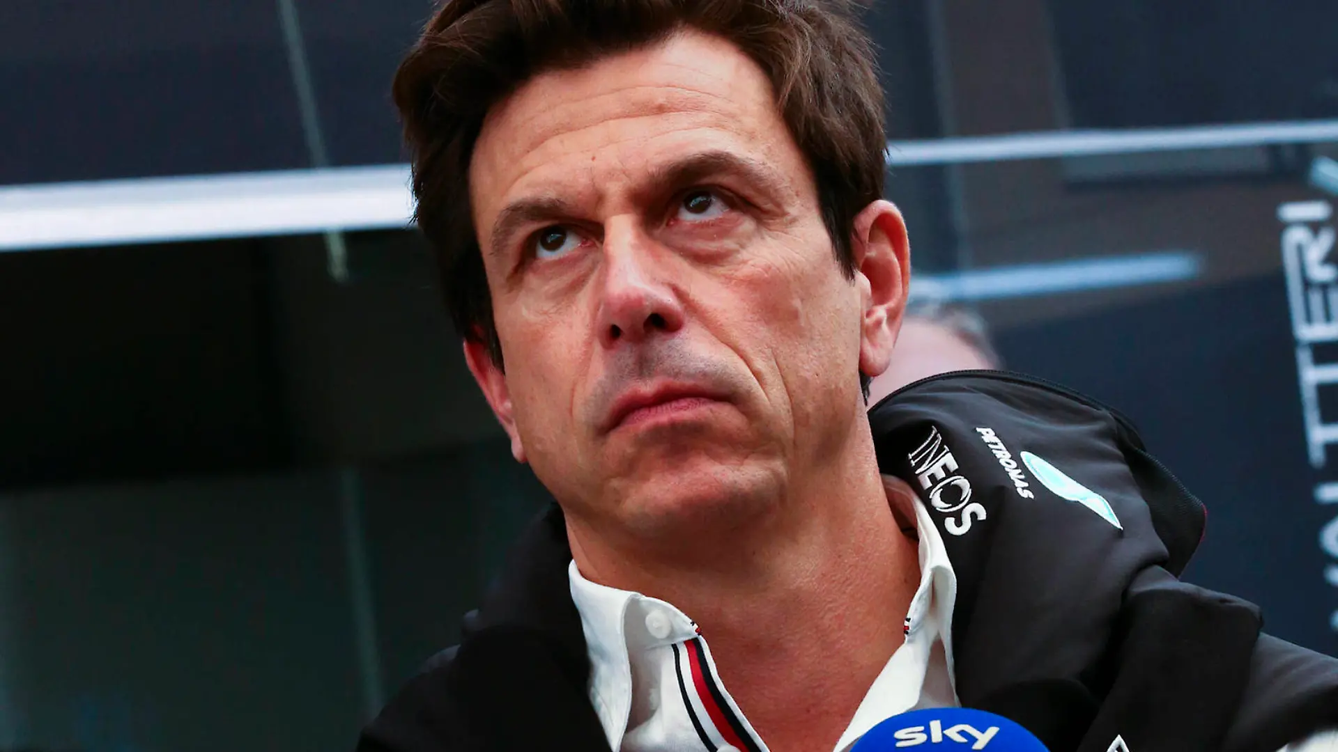 Formula 1 2021: Brazilian GP AUToDROMO JOS CARLOS PACE, BRAZIL - NOVEMBER 12: Toto Wolff, Team Principal and CEO, Mercedes AMG, is interviewed for Sky Sports F1 during the Brazilian GP at Autodromo Jos Carlos Pace on Friday November 12, 2021 in Sao Paulo, Brazil. Photo by Jerry Andre / LAT Images Images PUBLICATIONxINxGERxSUIxAUTxHUNxONLY GP2119_133937JA_654 