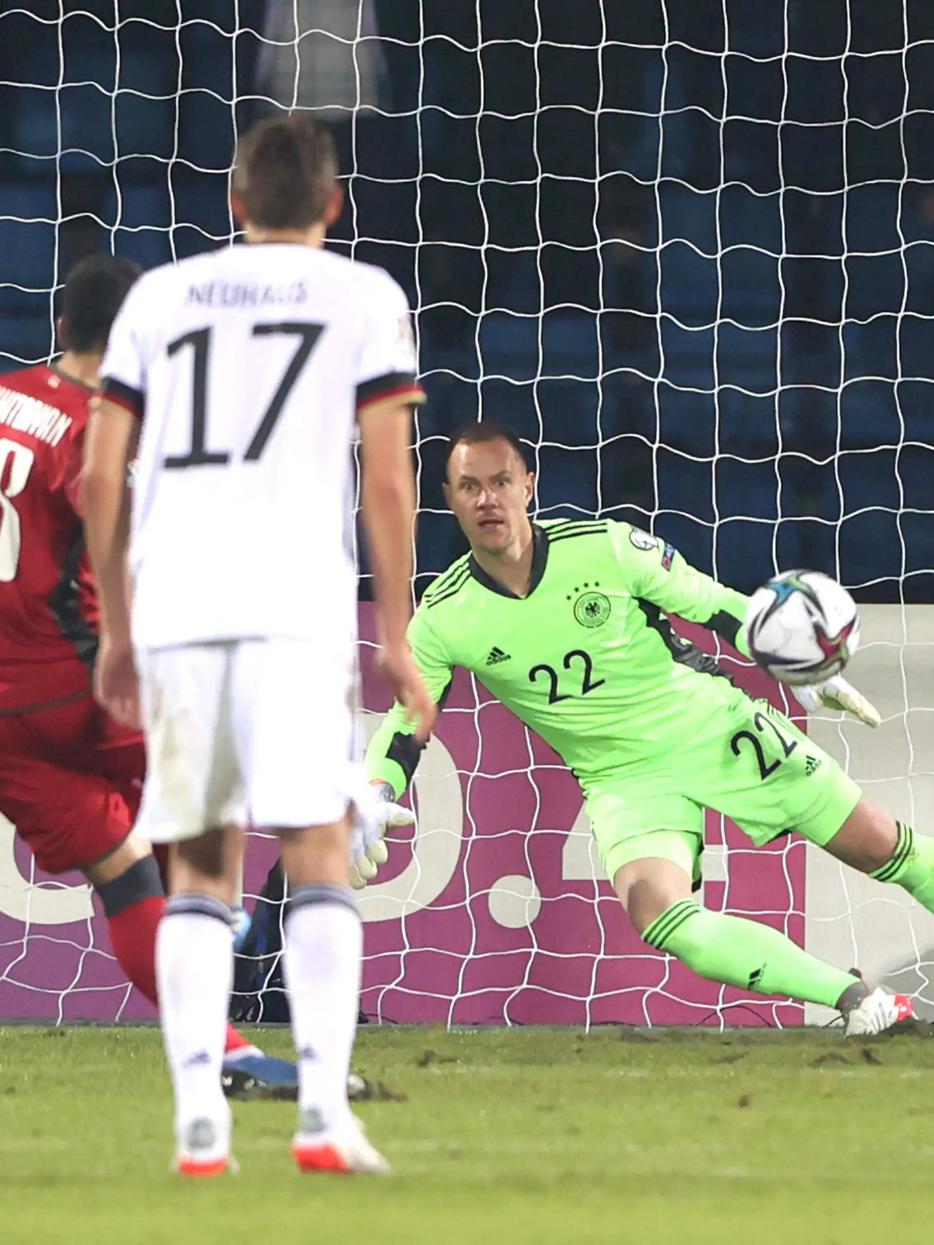 YEREVAN, ARMENIA - NOVEMBER 14: Marc-Andre ter Stegen of Germany fails to save the Armenia first goal scored by Henrikh Mkhitaryan of Armenia from the penalty spot during the 2022 FIFA World Cup Qualifier match between Armenia and Germany at Hanrapetakan Stadium on November 14, 2021 in Yerevan, . (Photo by Alexander Hassenstein/Getty Images)