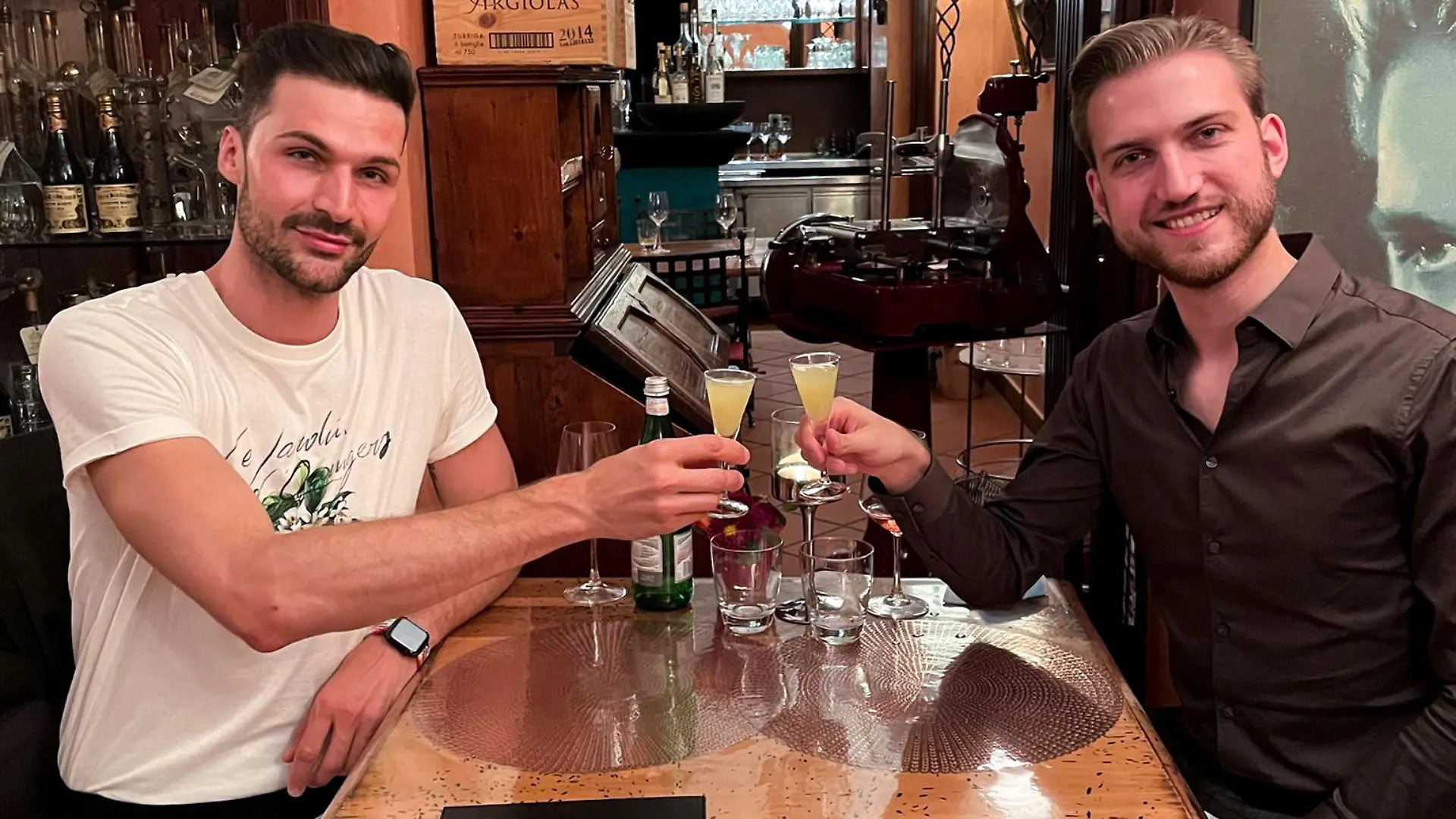 "Take Me Out"-Boys-Pärchen Armin und Daniel beim gemeinsamen Dinner-Date