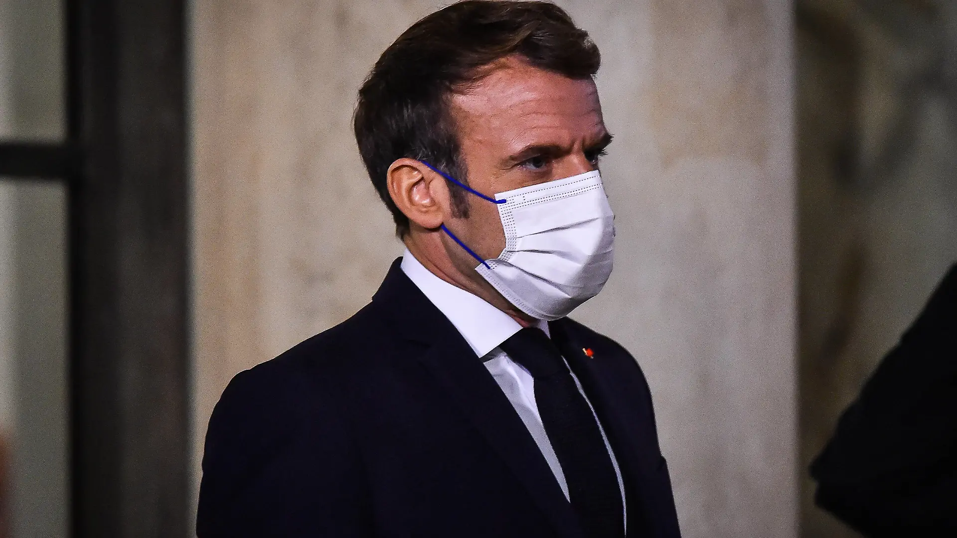  November 10, 2021, Paris, France, France: French President Emmanuel Macron welcomes Vice President of United States Kamala Harris at Elysee Palace on November 10, 2021 in Paris, France. Paris France - ZUMAm308 20211110_zsp_m308_005 Copyright: xMatthieuxMirvillex
