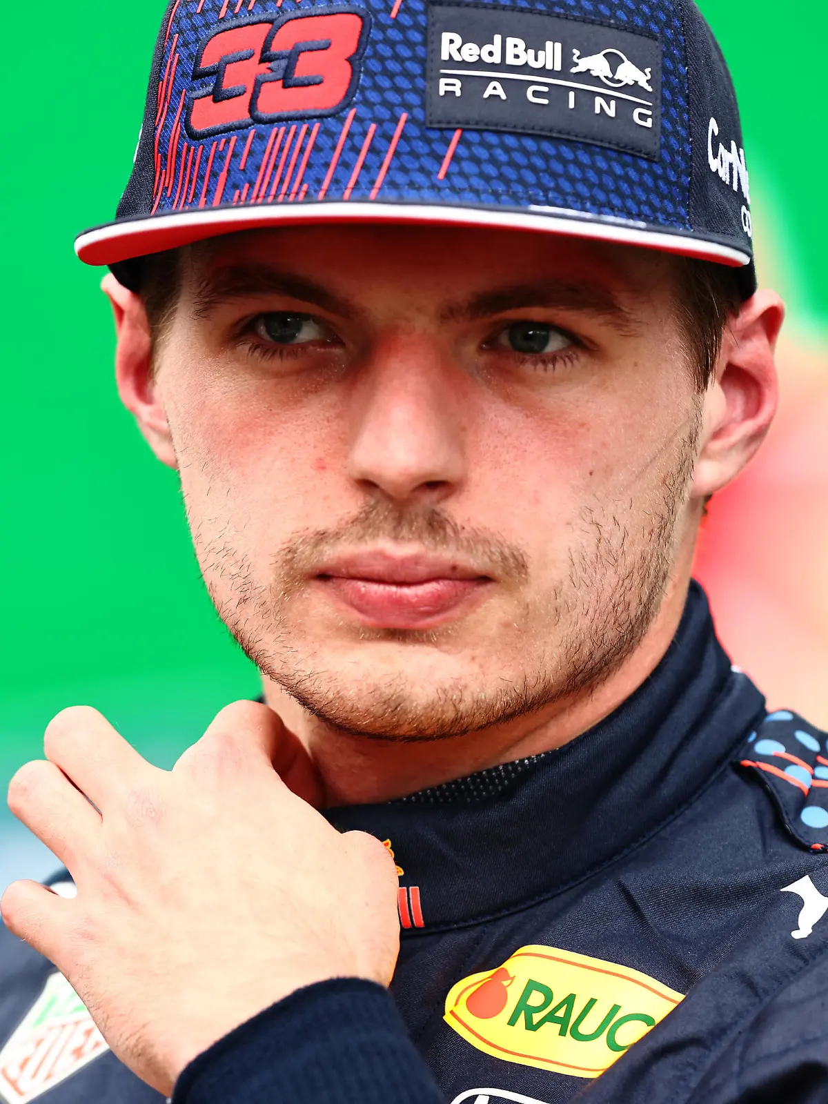 SAO PAULO, BRAZIL - NOVEMBER 12: Second place qualifier Max Verstappen of Netherlands and Red Bull Racing looks on in parc ferme during qualifying ahead of the F1 Grand Prix of Brazil at Autodromo Jose Carlos Pace on November 12, 2021 in Sao Paulo, Brazil. (Photo by Mark Thompson/Getty Images)