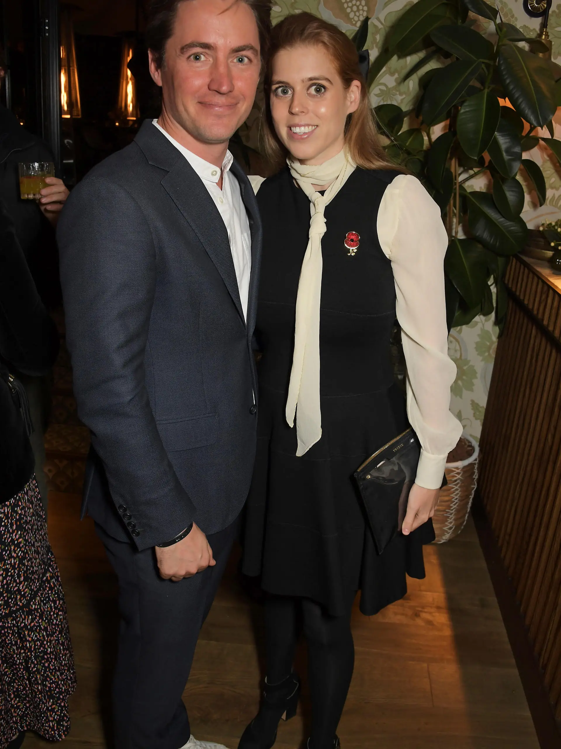 LONDON, ENGLAND - NOVEMBER 09: Edoardo Mapelli Mozzi and Princess Beatrice of York attend an intimate dinner hosted by Gabriela Peacock to celebrate her book "2 Weeks To Feeling Great" at The Pavilion Club on November 9, 2021 in London, England. (Photo by David M. Benett/Dave Benett/Getty Images)