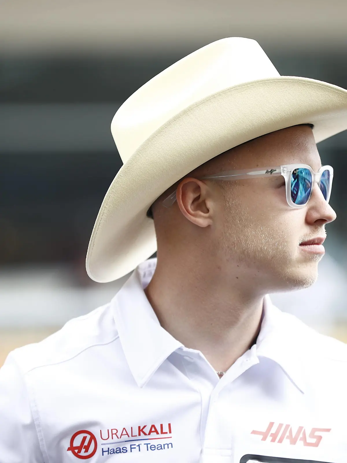  Formula 1 2021: United States GP CIRCUIT OF THE AMERICAS, UNITED STATES OF AMERICA - OCTOBER 24: Nikita Mazepin, Haas F1 during the United States GP at Circuit of the Americas on Sunday October 24, 2021 in Austin, United States of America. Photo by Andy Hone / LAT Images Images PUBLICATIONxINxGERxSUIxAUTxHUNxONLY GP2117_172038_ONY9810
