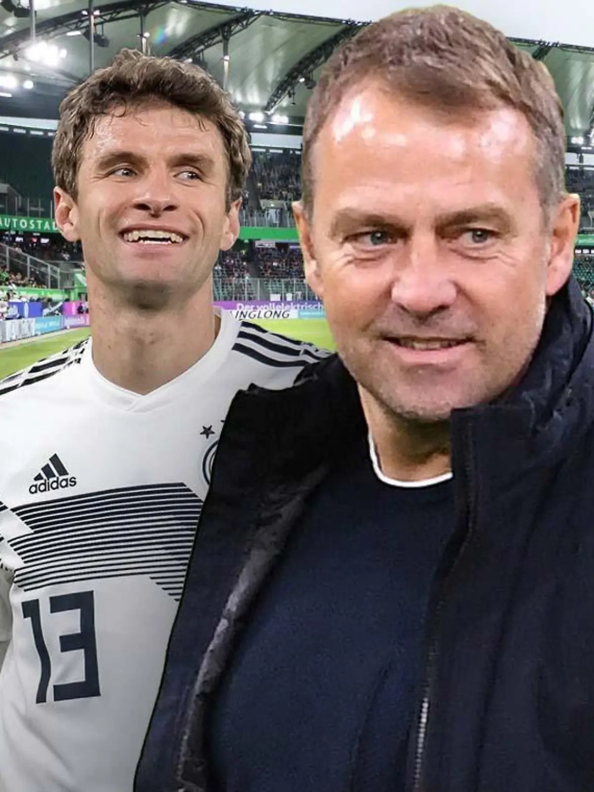 Hansi Flick winkt der Startrekord als deutscher Bundestrainer - Thomas Müller soll helfen, diesen klar zu machen.